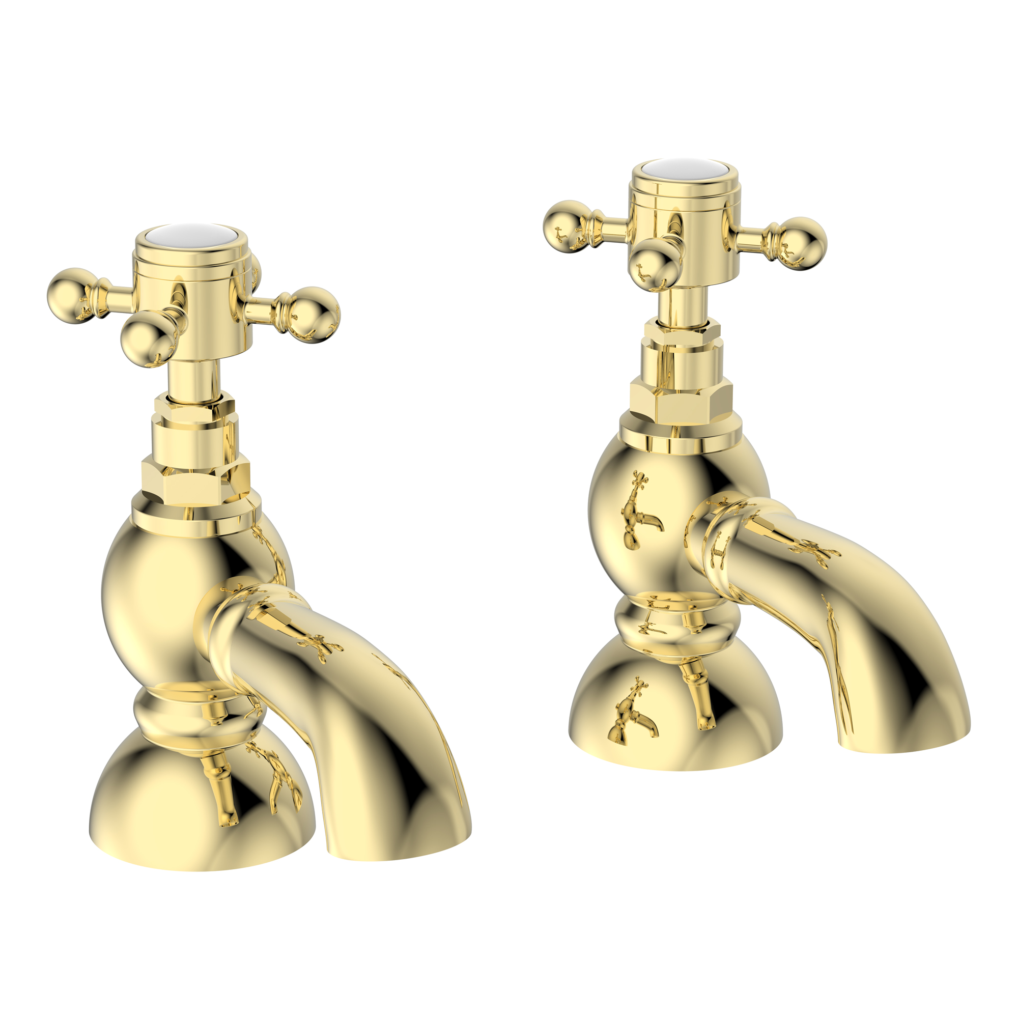 Butler & Rose Eliza Crosshead Bath Pillar Taps