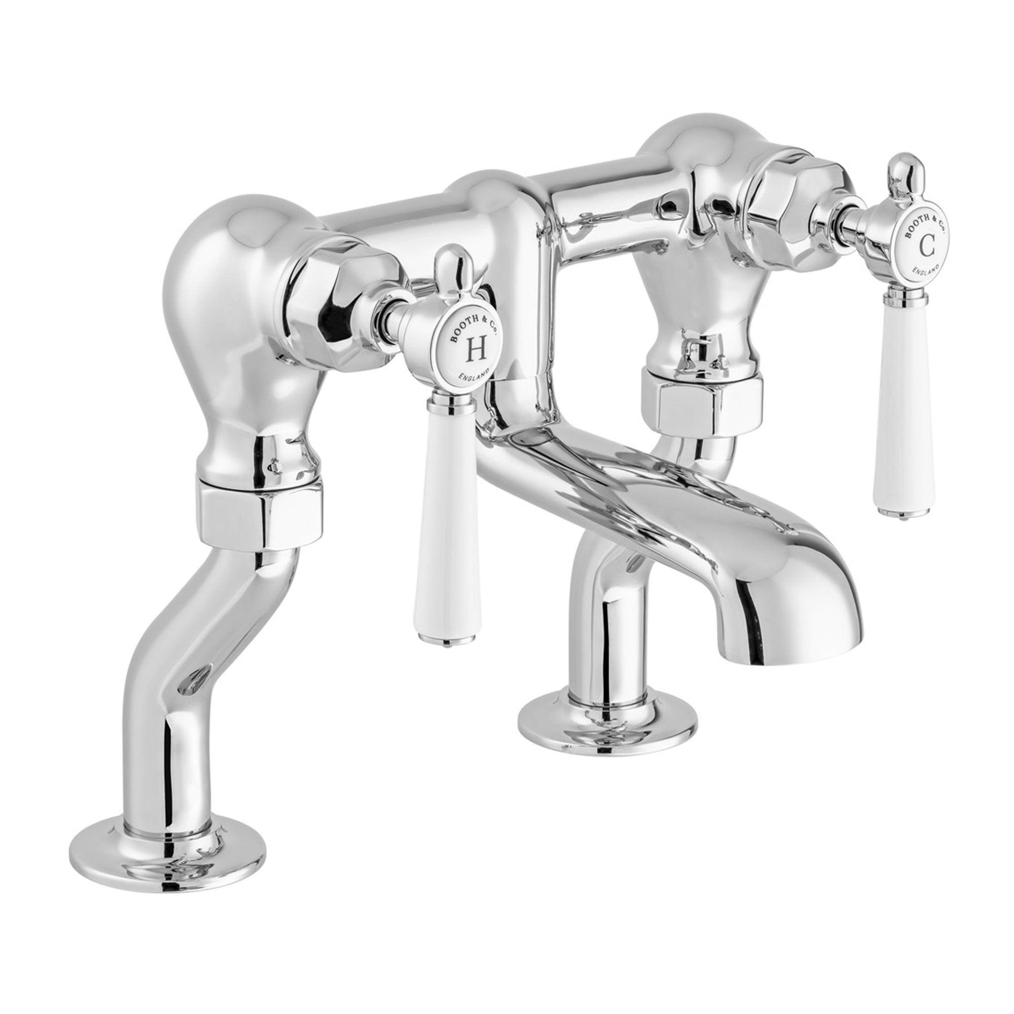 Booth & Co Axbridge Traditional Lever Deck Mounted Bath Filler Tap