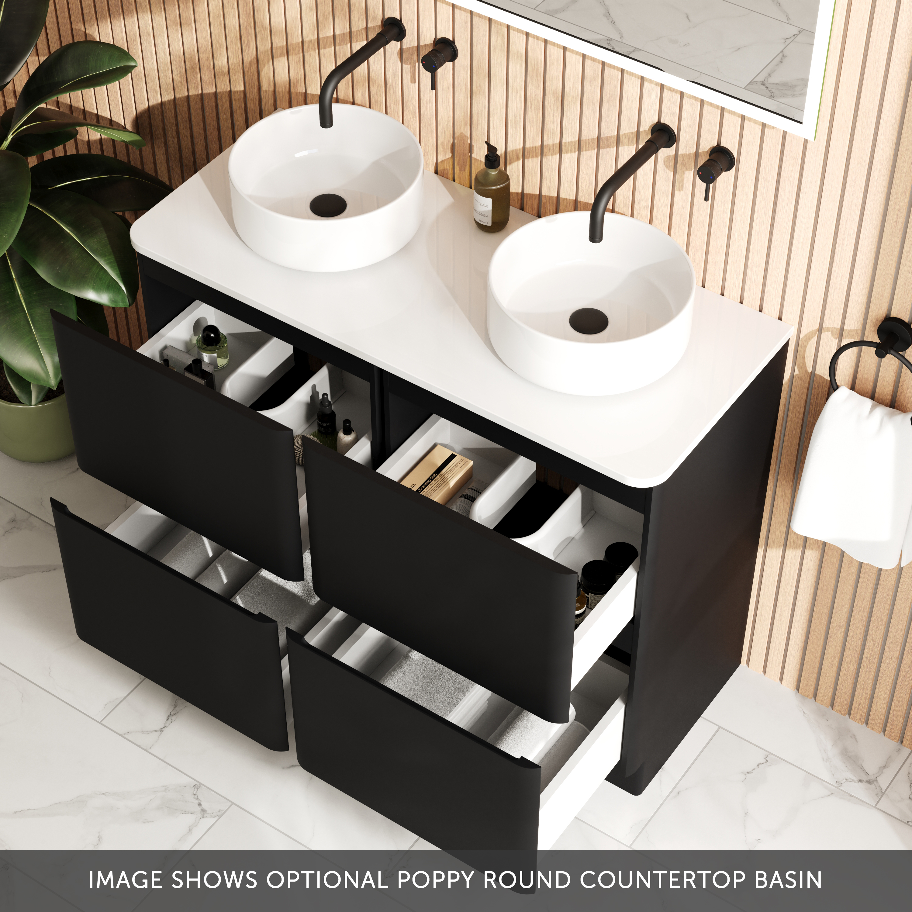 Drench Origin 1000mm Floorstanding Vanity Unit & Countertop