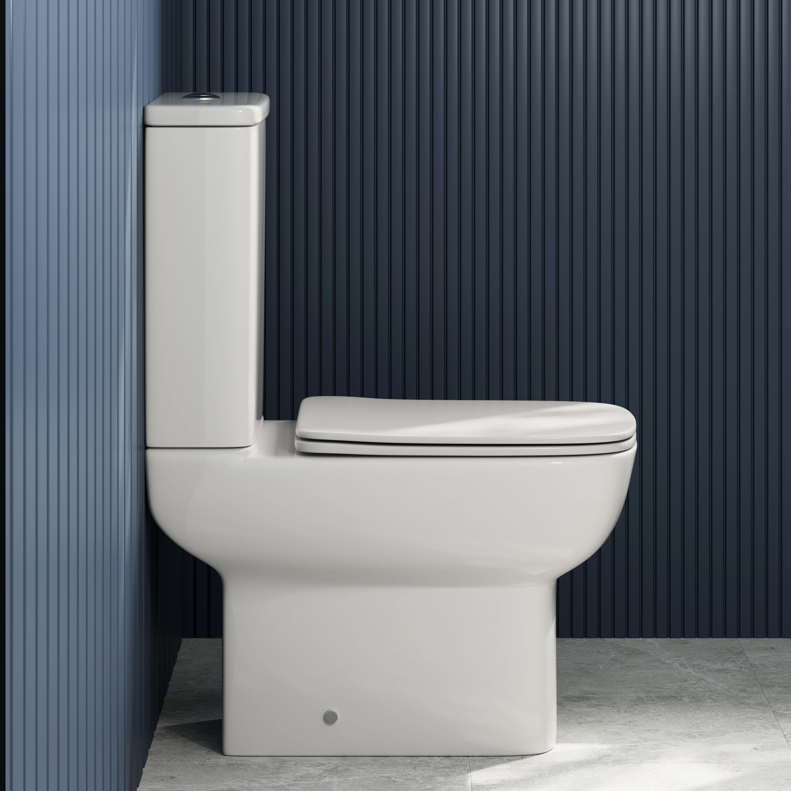 Harbour Icon Rimless Close Coupled Toilet & Soft Close Seat