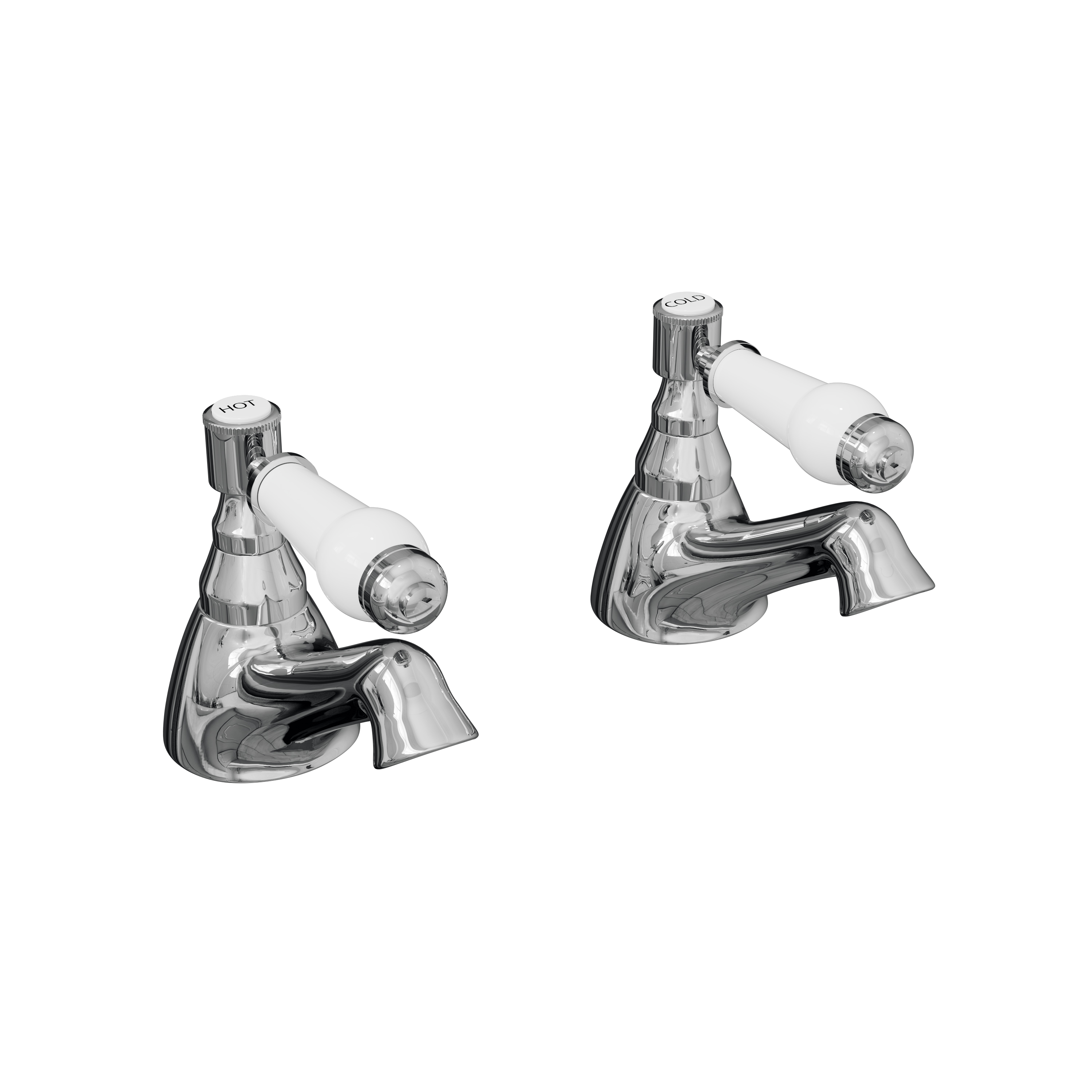 Butler & Rose Eliza Lever Bath Pillar Taps
