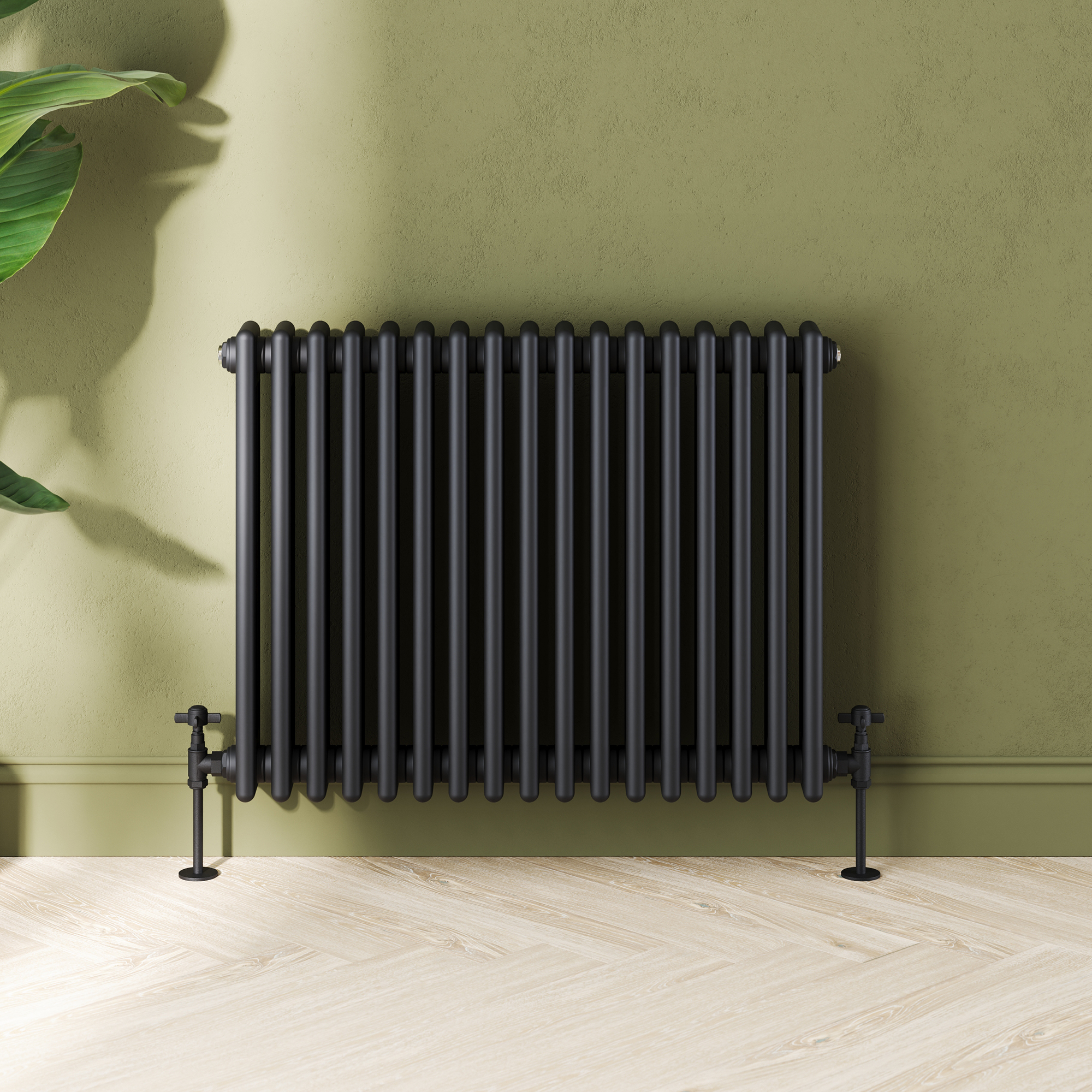 Toasty Ardleigh Matt Black Horizontal Column Radiator