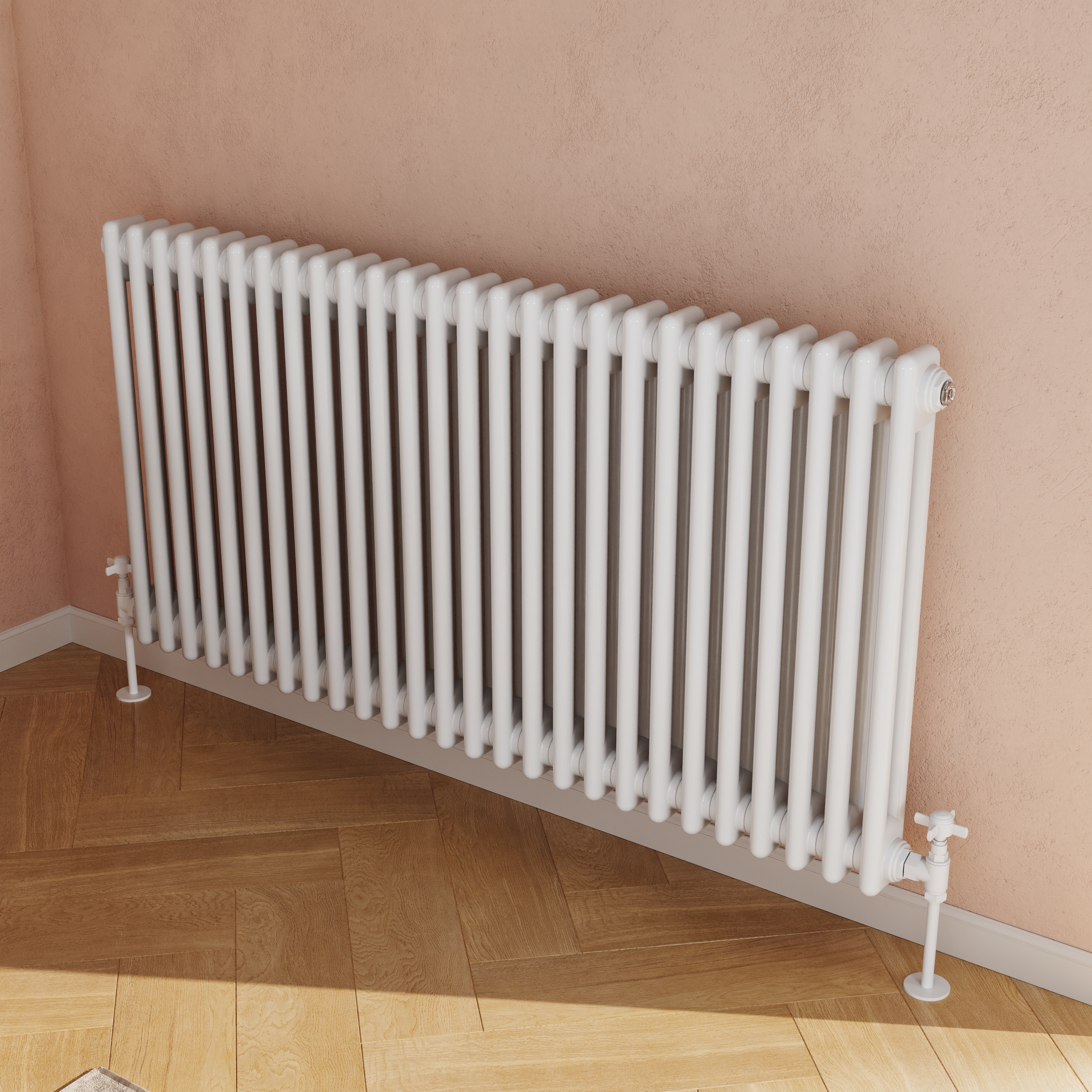Toasty Ardleigh White Horizontal Column Radiator