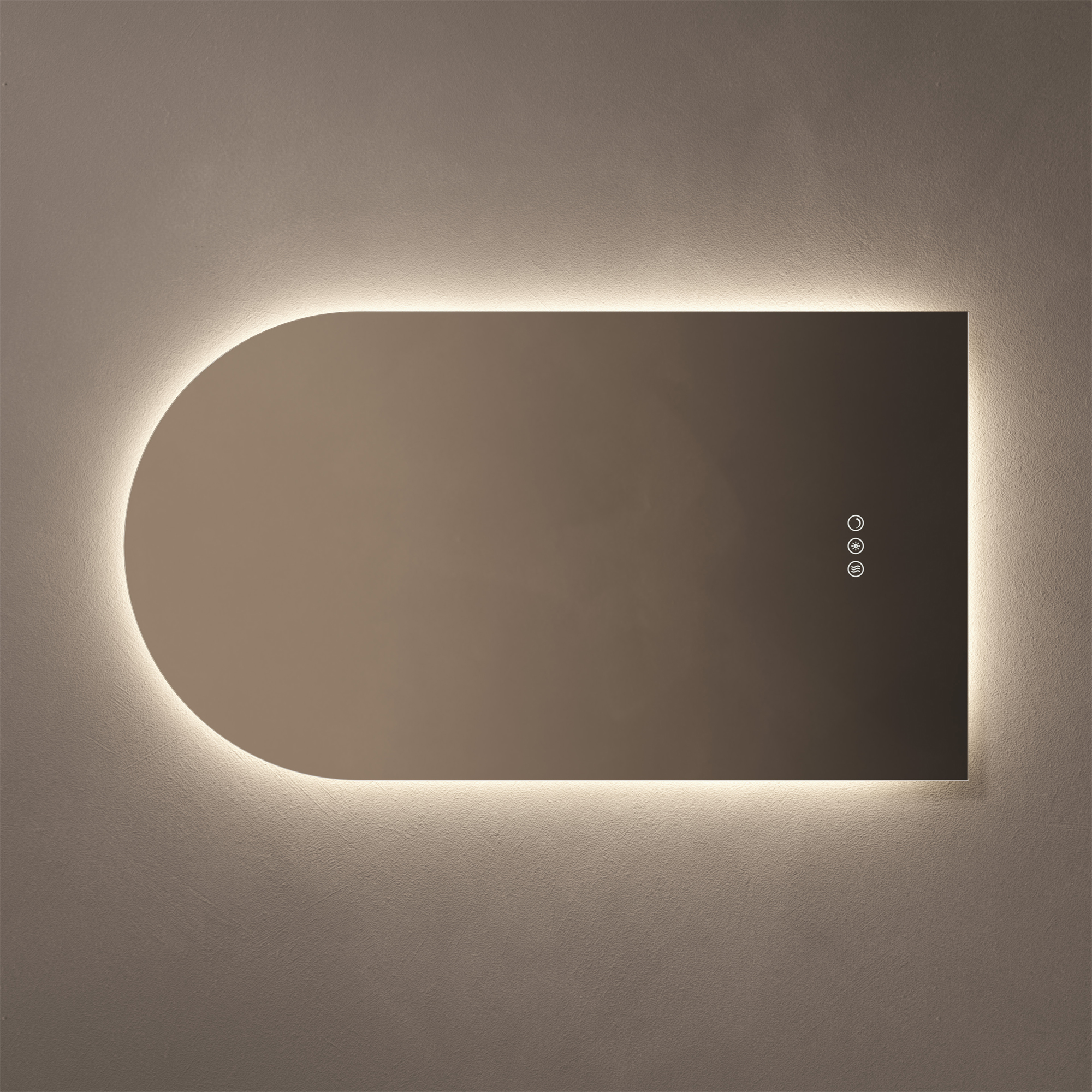 Origins Living Claris Arched LED Illuminated Mirror with Demister Pad & Colour Change Lights