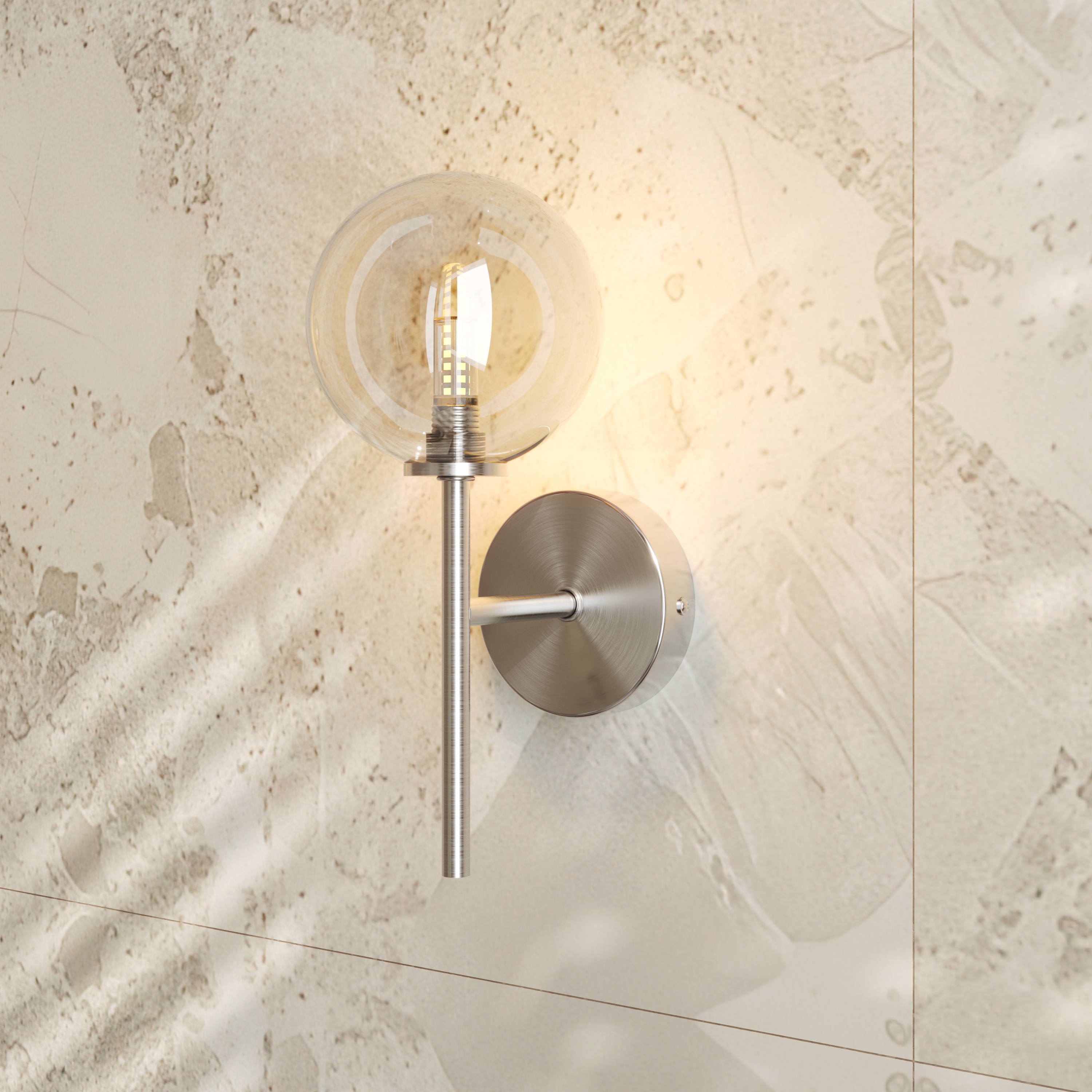 Harbour Glass Globe Wall Light