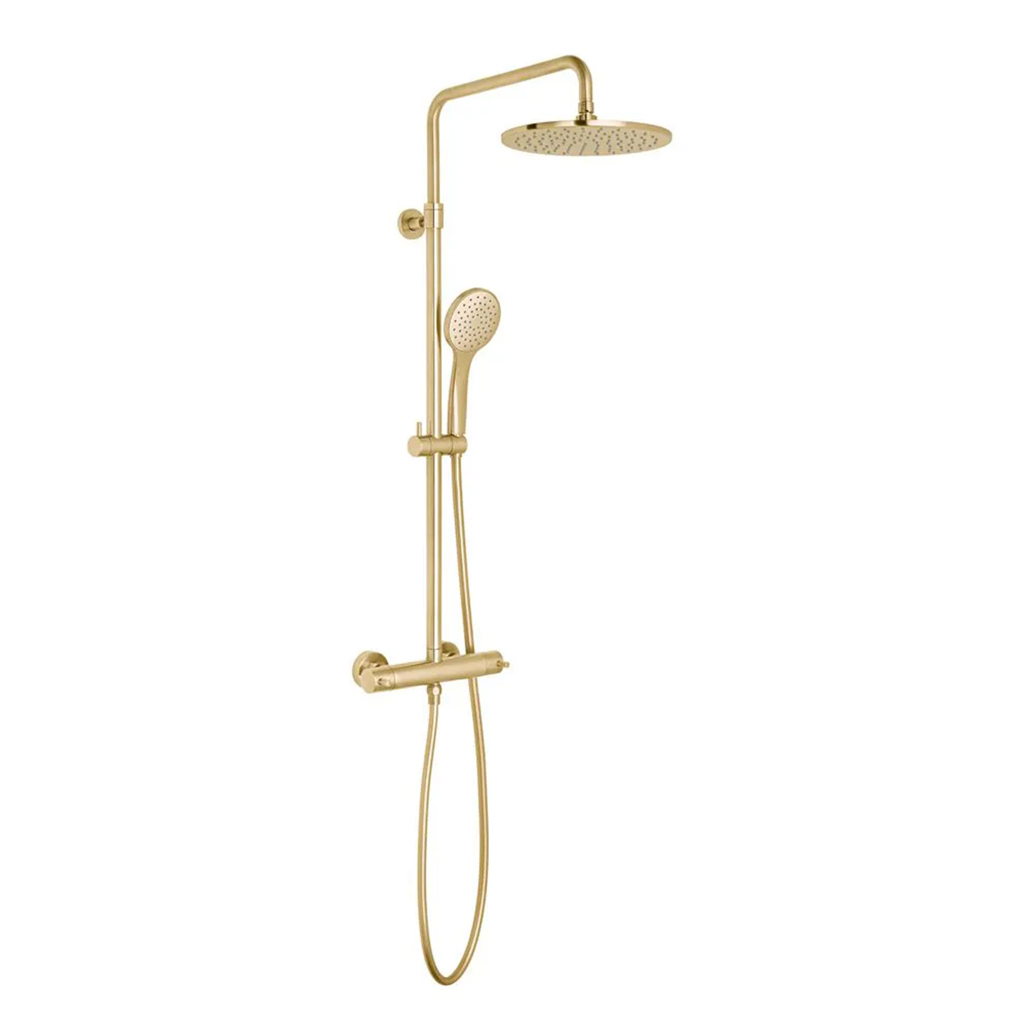 Vado Individual Nebula Exposed Thermostatic Rigid Riser Shower Kit