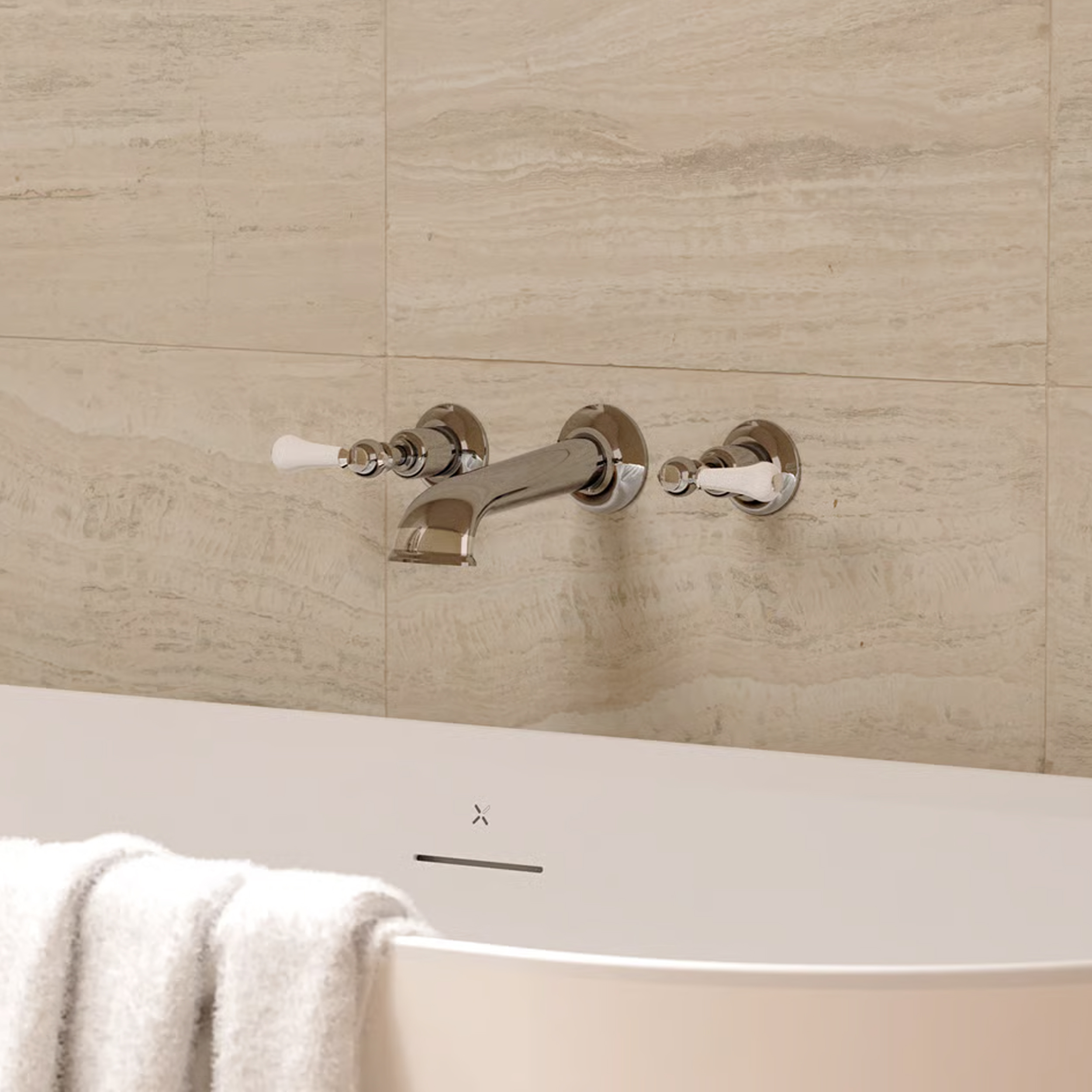 Crosswater Belgravia Lever Wall Mounted Bath Spout