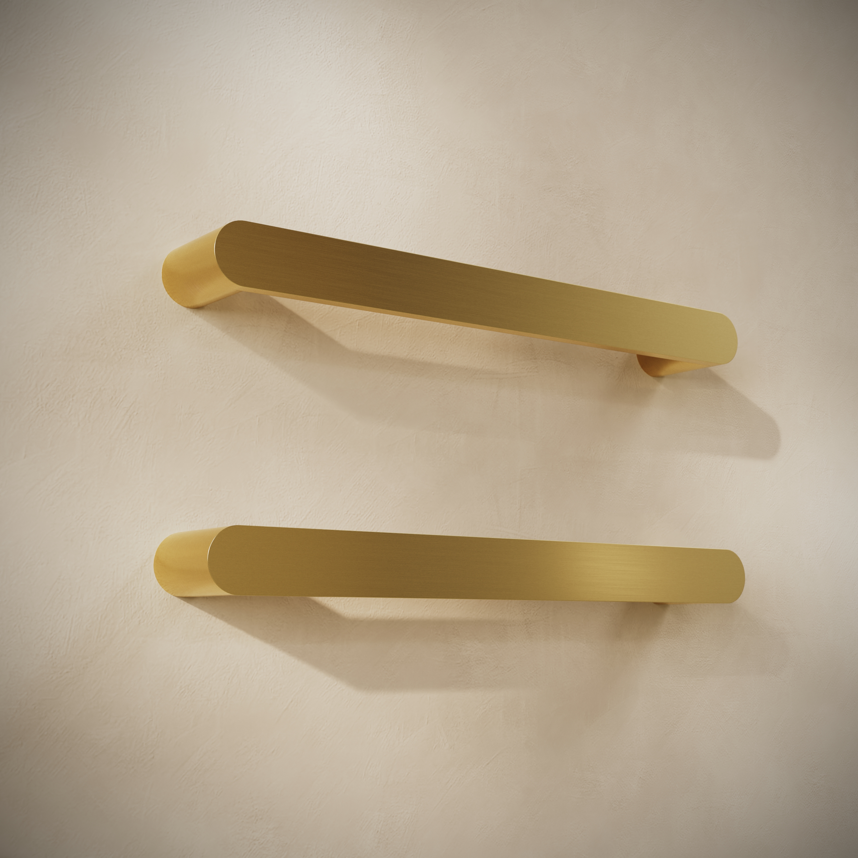 Toasty Duna Brushed Brass Electric Heated Towel Rail