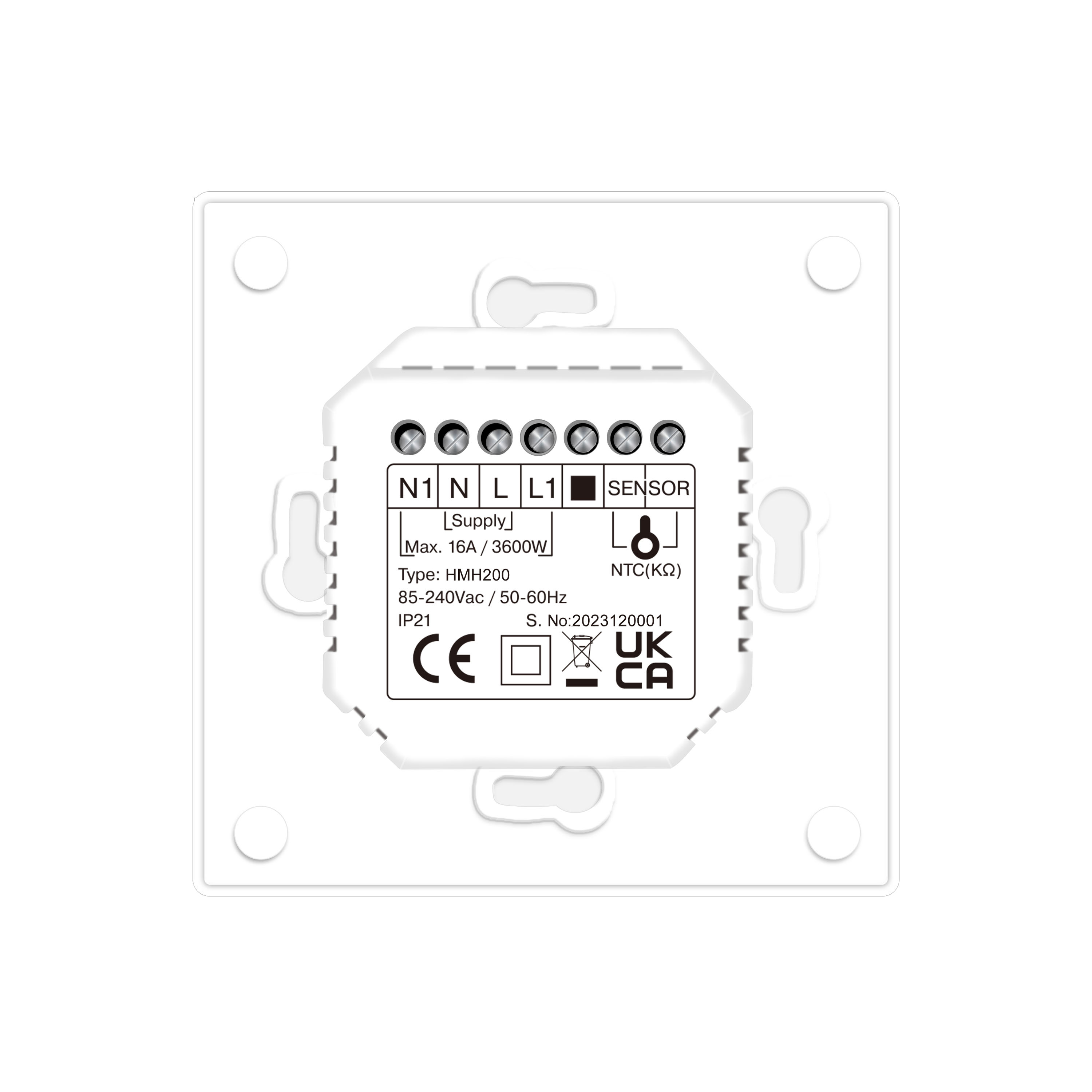 Toasty Electric 100W Underfloor Heating Programmable Thermostat Controller
