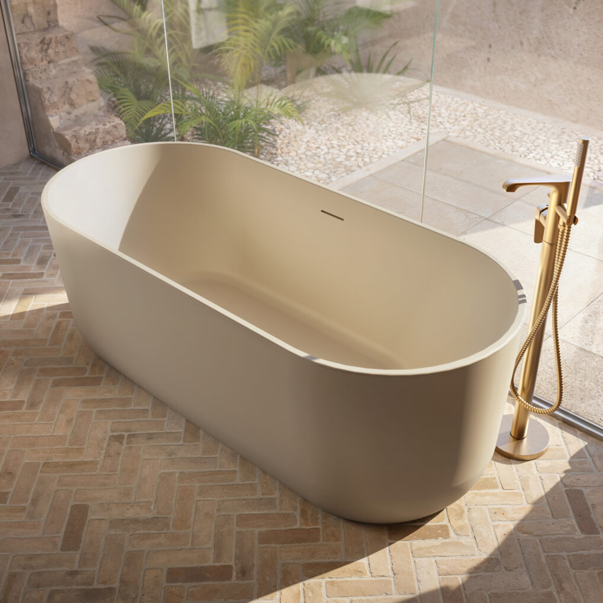 Dune Oval Freestanding Acrylic Bath 1700 - x 750mm