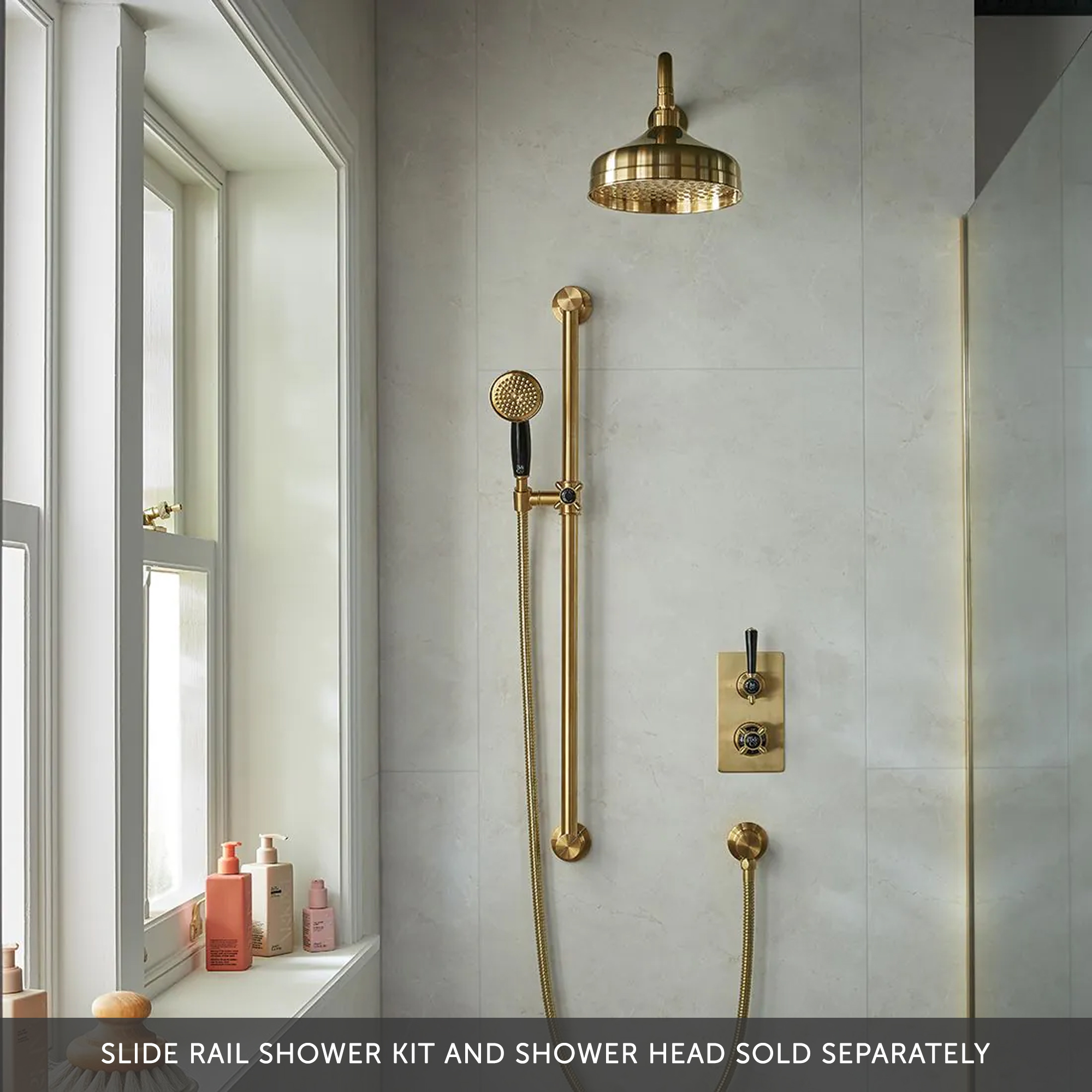 Booth & Co Axbridge Traditional 2 Outlet 2 Handle Concealed Thermostatic Shower Valve