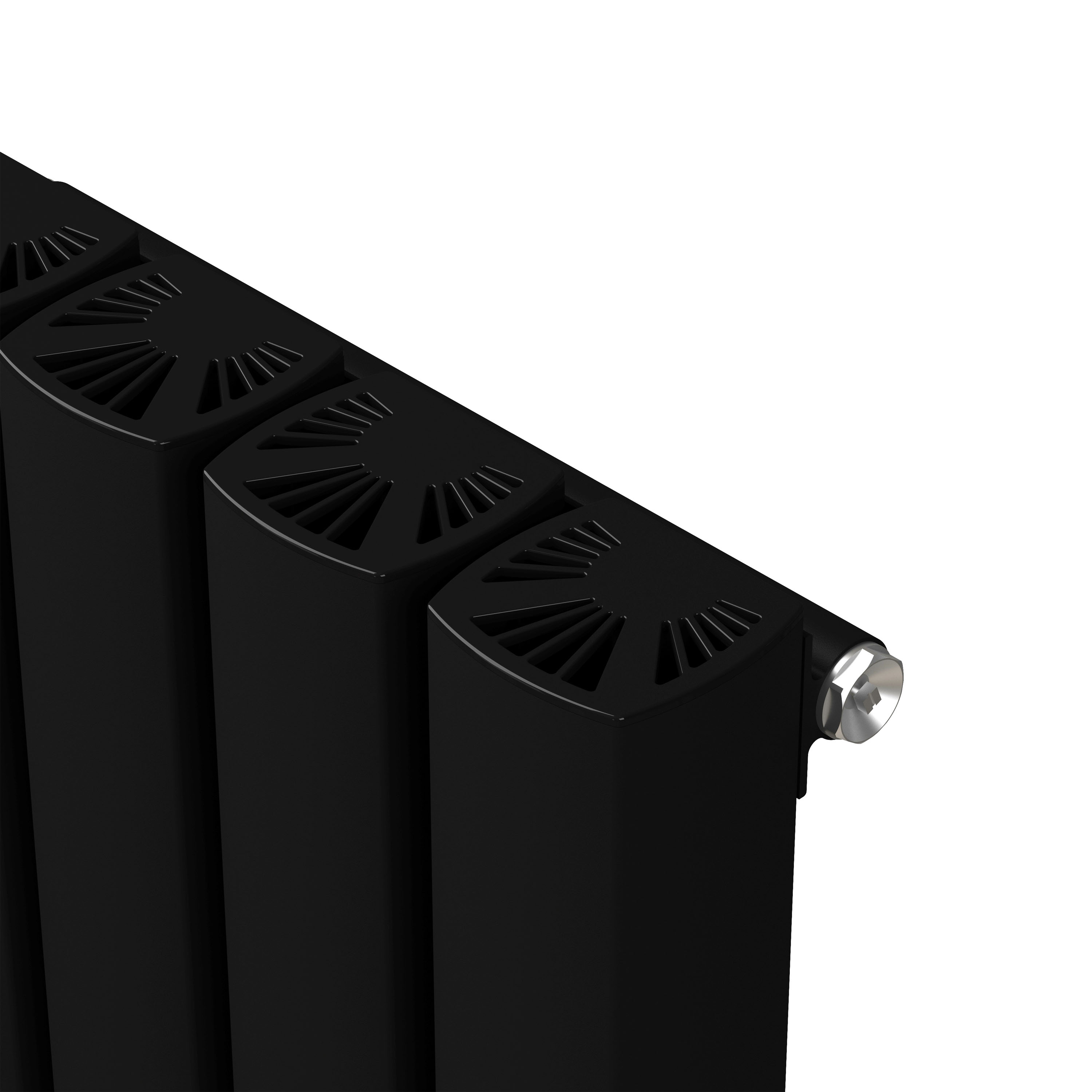 Carisa Vesta Oval Single Panel Horizontal Aluminium Radiator