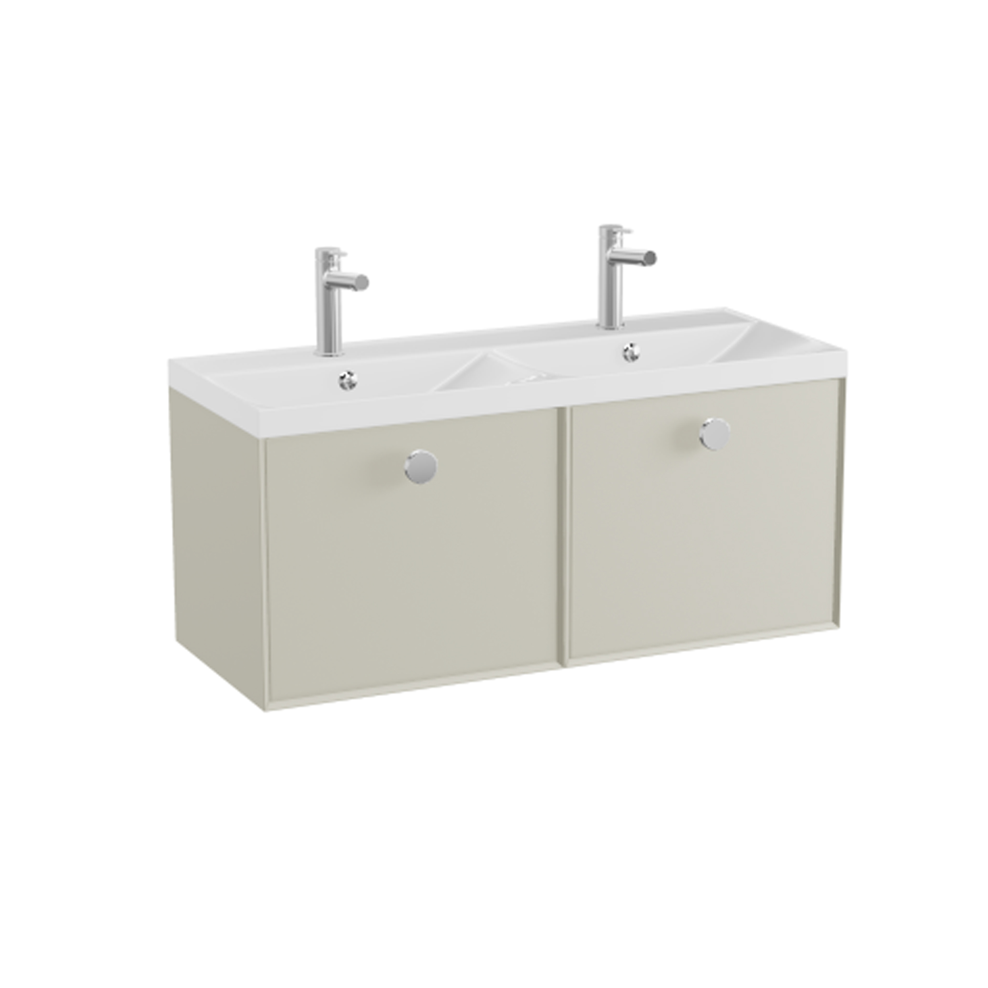 Vado Safari 1000mm Wall Hung Vanity Unit & Double Basin