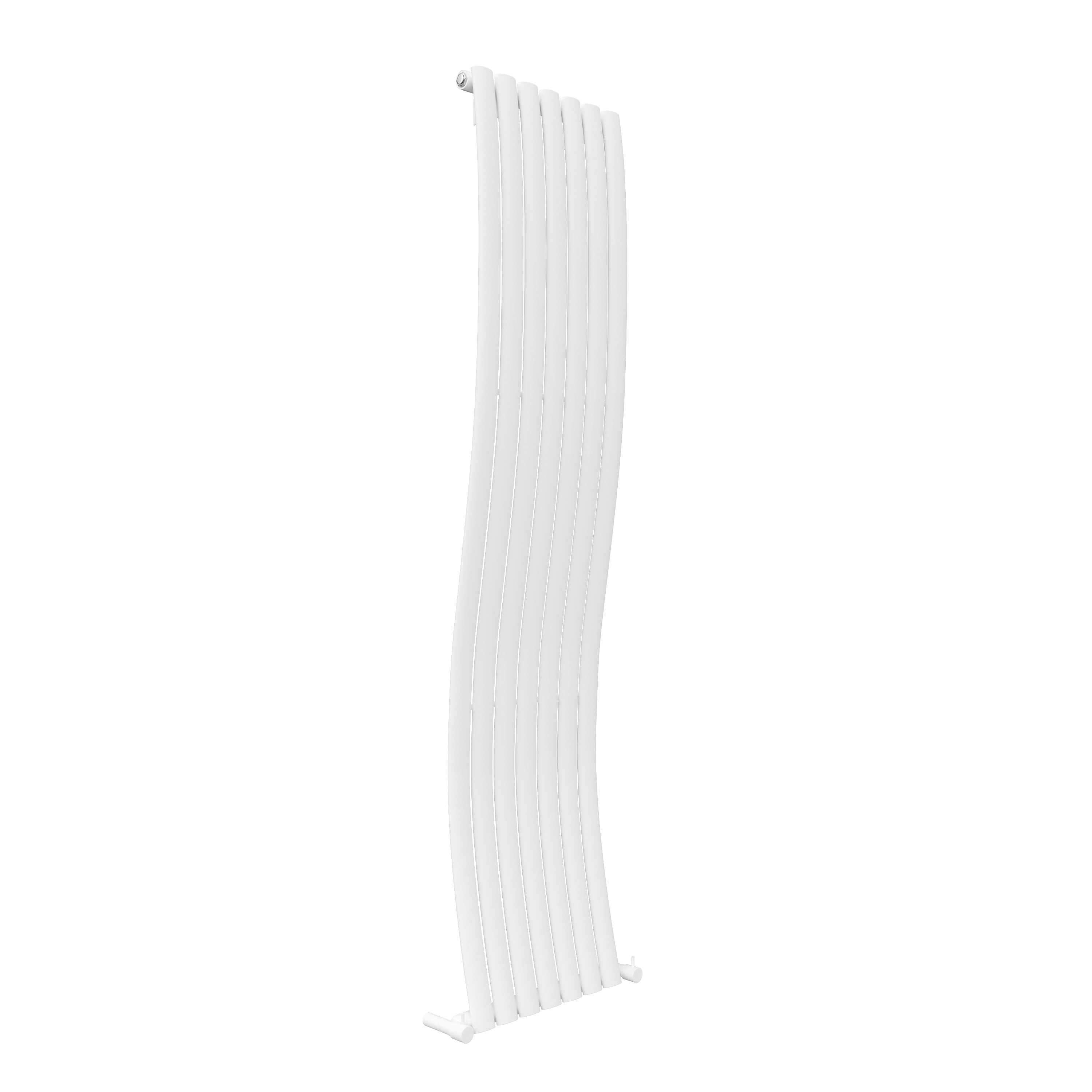 Toasty Plume White Vertical Wave Radiator - 1800 x 415mm