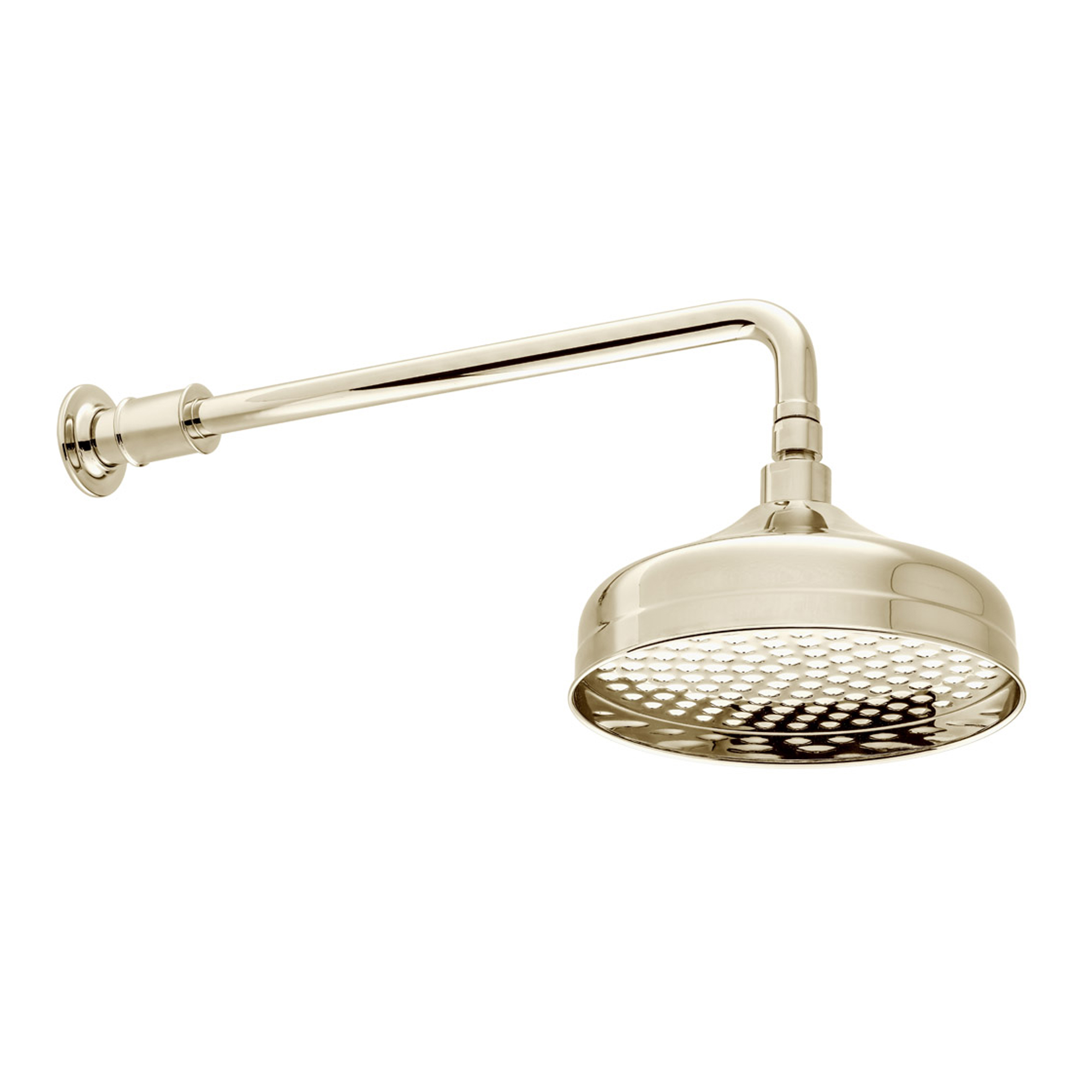 Booth & Co Axbridge Traditional Wall Mounted Round 200mm Shower Head & Arm