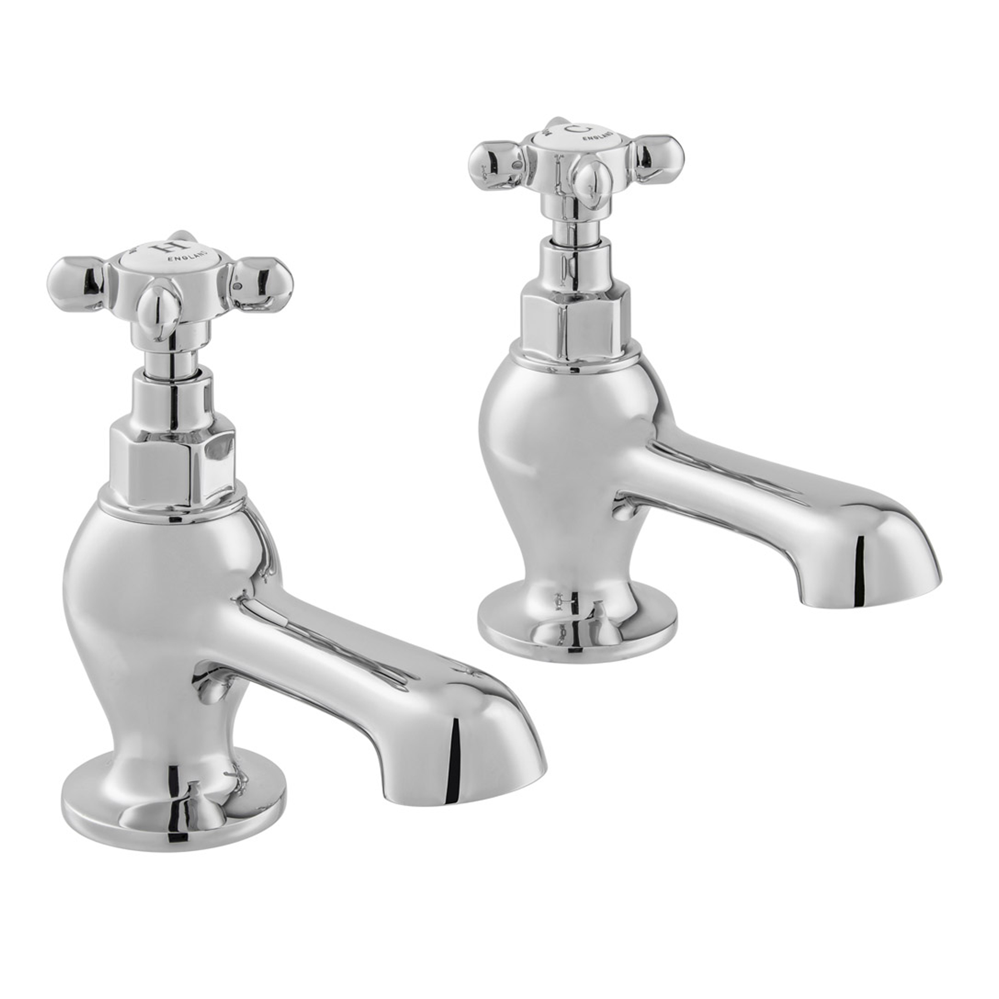 Booth & Co Axbridge Traditional Crosshead Bath Pillar Taps