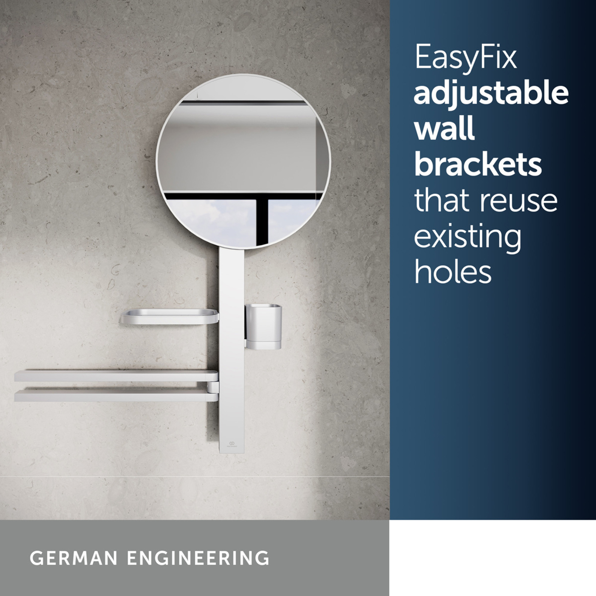 Ideal Standard Alu+ 320mm Mirror & Beauty Bar