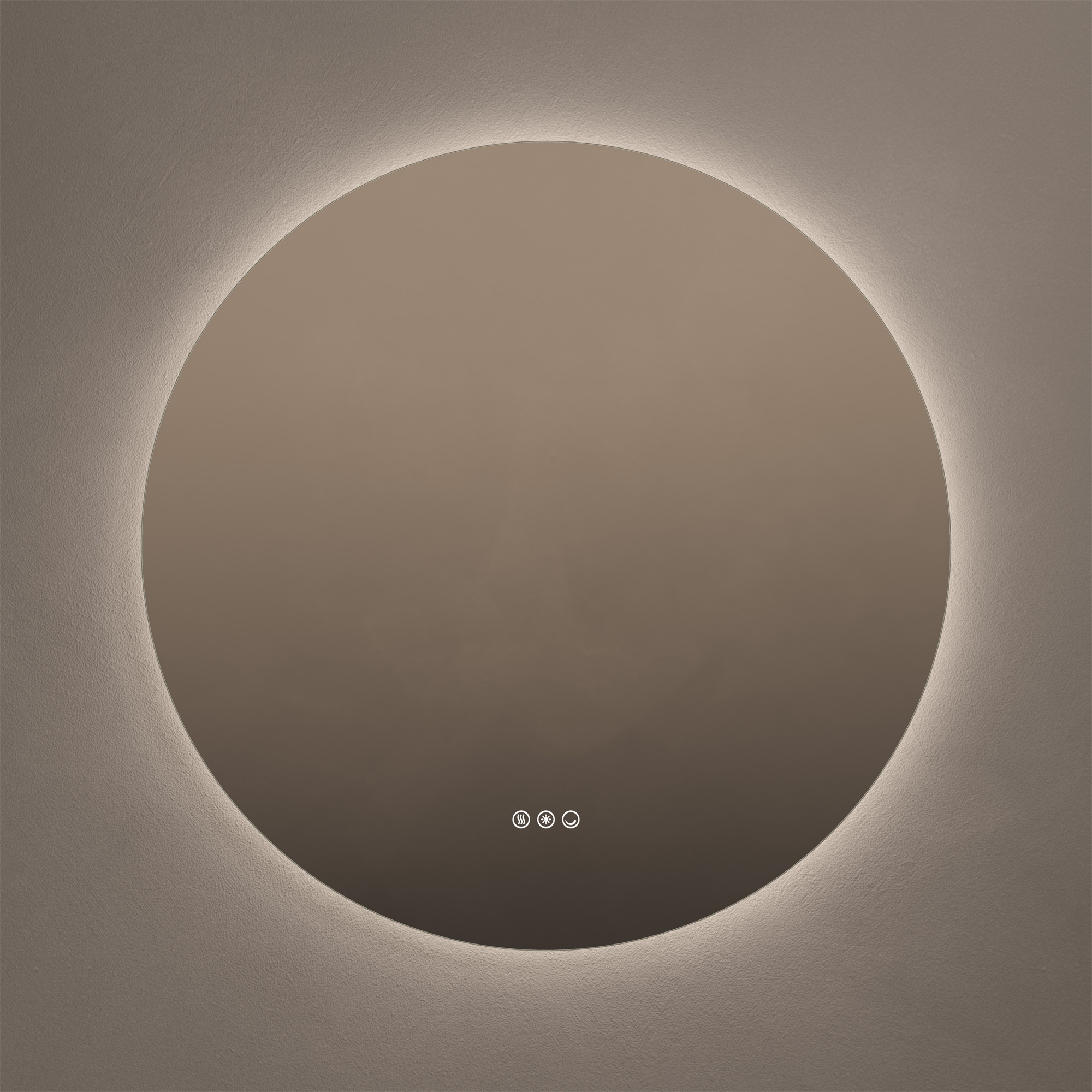 Origins Living Claris Round LED Illuminated Mirror with Demister Pad & Colour Change Lights