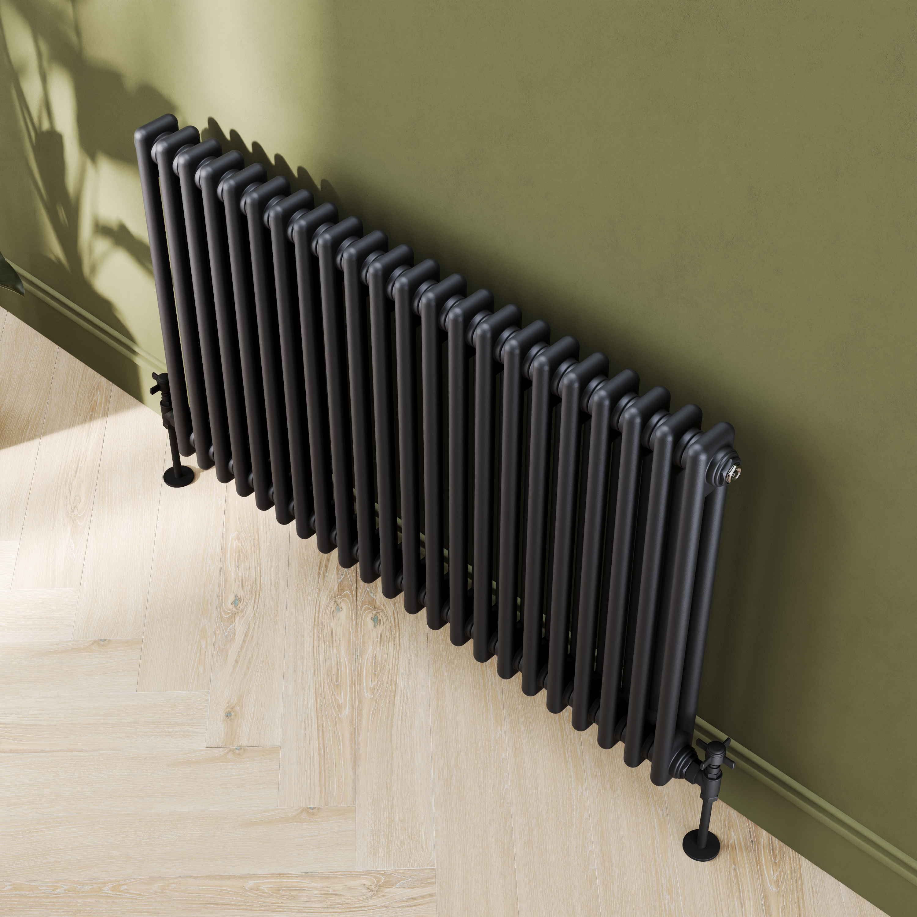 Toasty Ardleigh Matt Black Horizontal Column Radiator