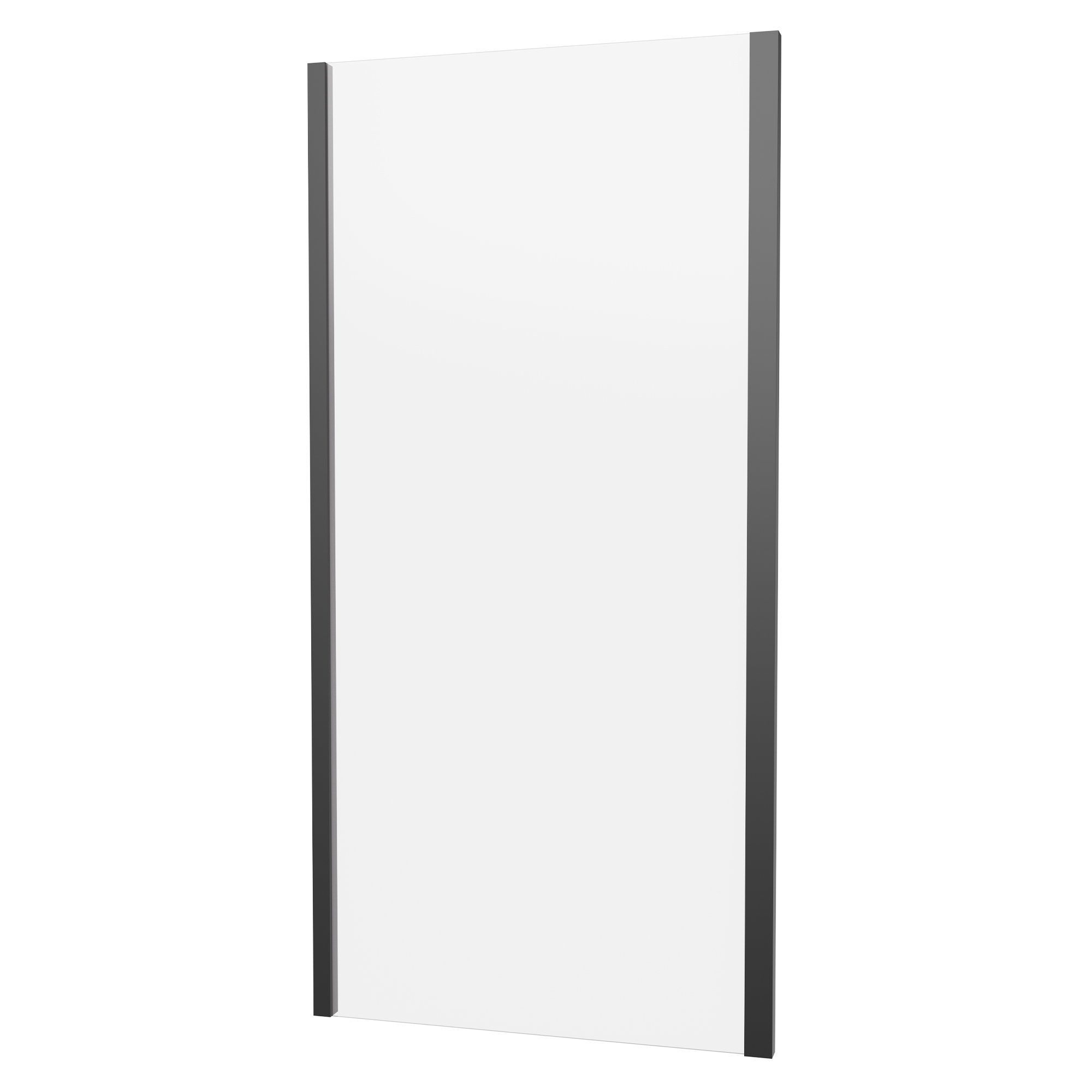 Crosswater Clear 6 6mm Matt Black Single Sliding Door & Optional Side Panel