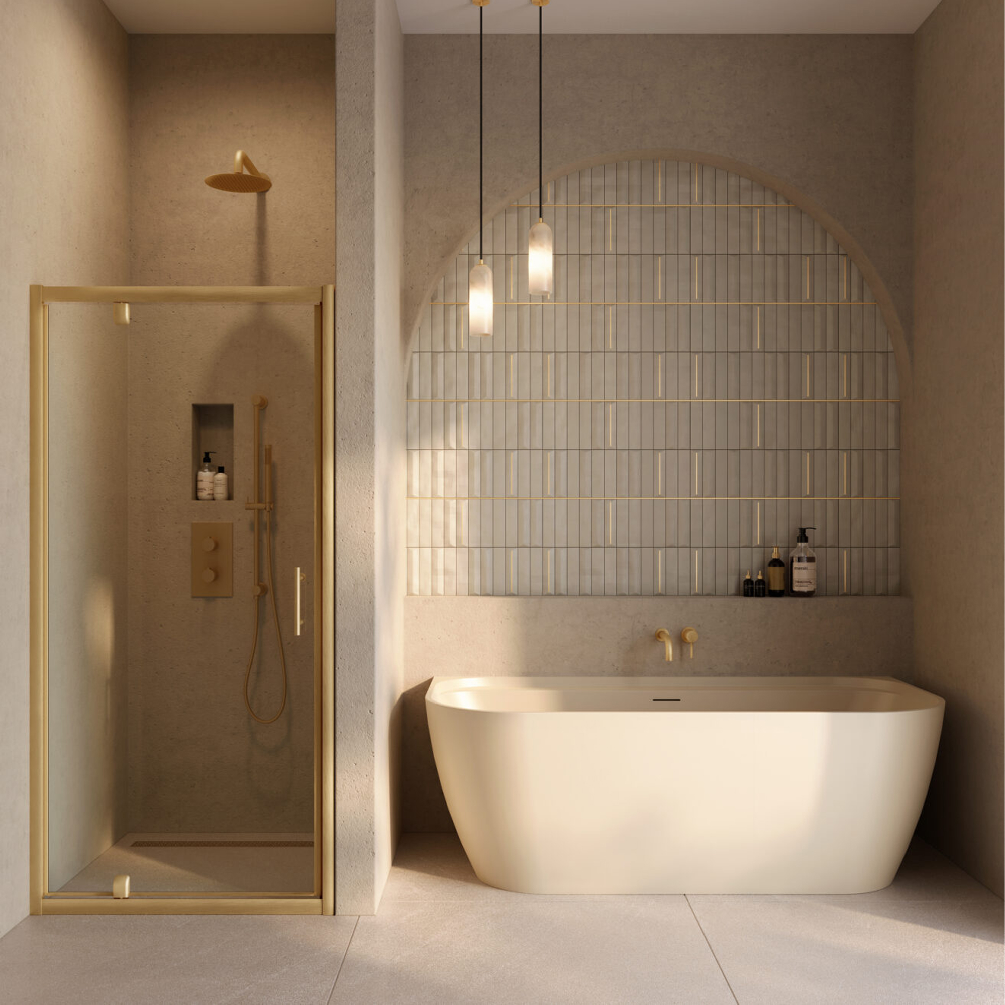 Dune Back To Wall Acrylic Bath - 1700 x 800mm