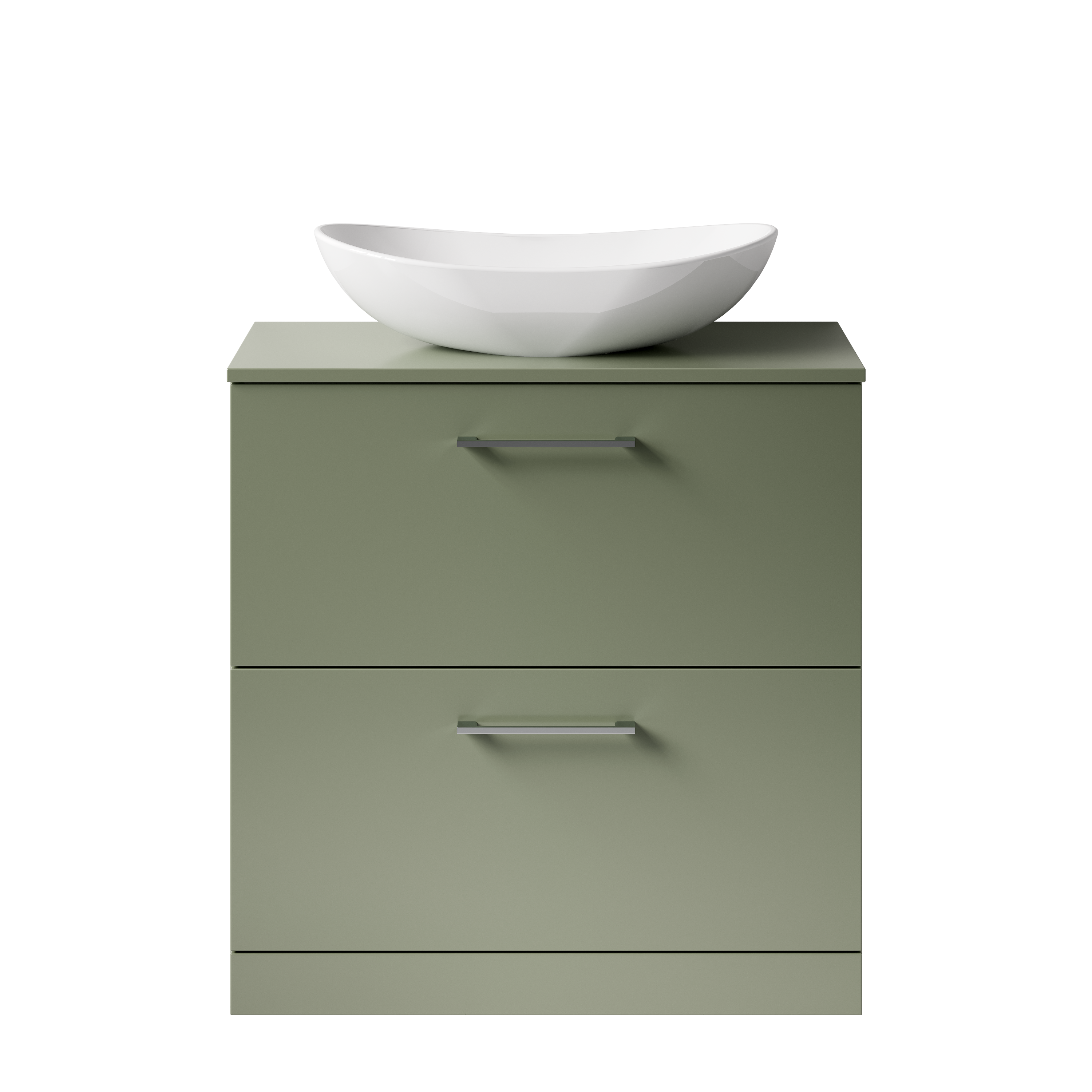 Erin 800mm Floorstanding 2 Drawer Vanity Unit & Countertop