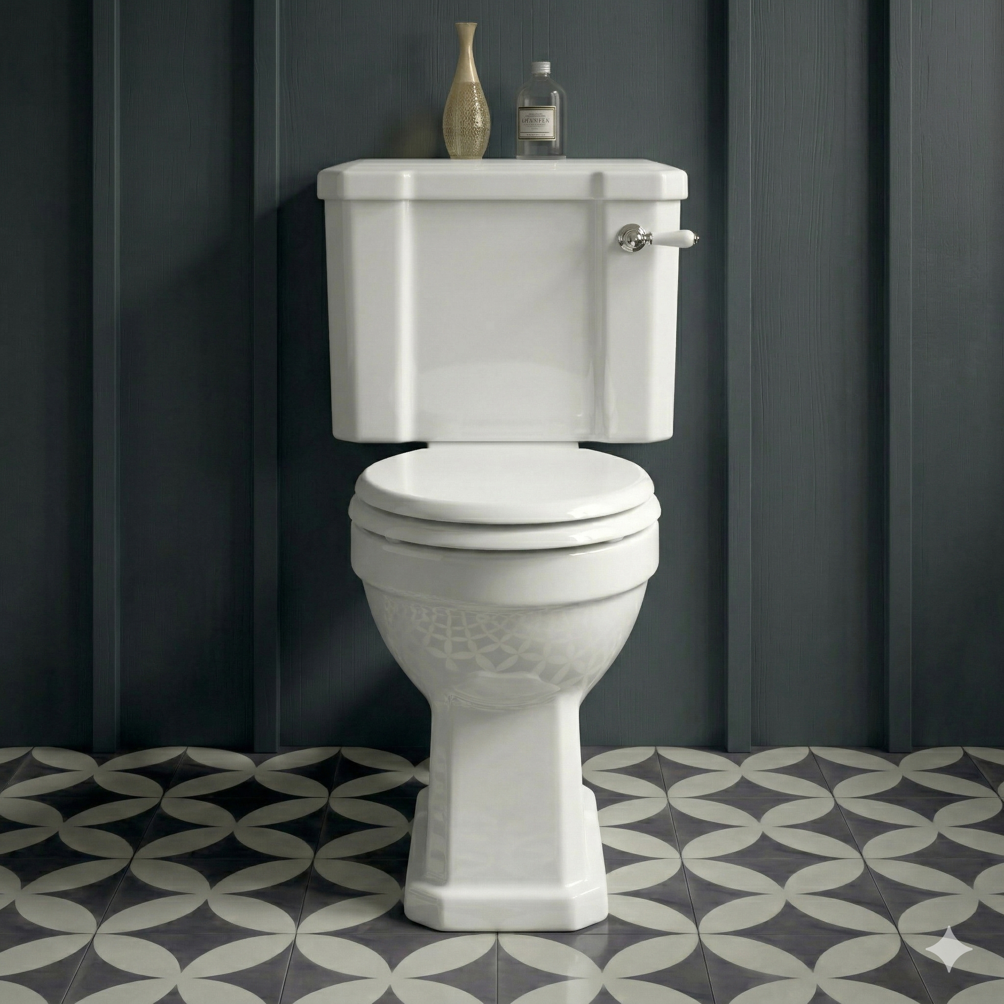 Butler & Rose Catherine Comfort Height Close Coupled Toilet & Cistern (Excluding Seat)