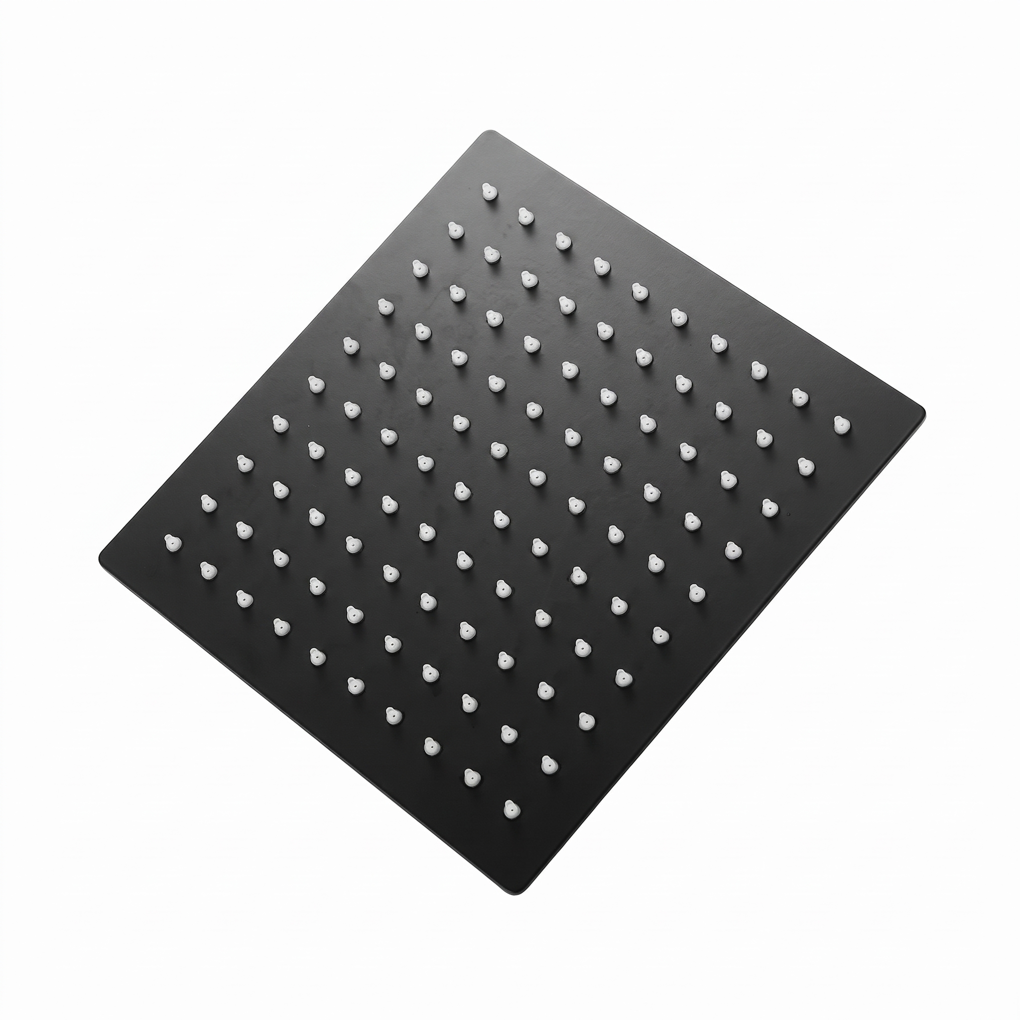 Harbour Status Concealed Shower Valve, Fixed Wall Mounted Head & Slide Rail Kit - Matt Black