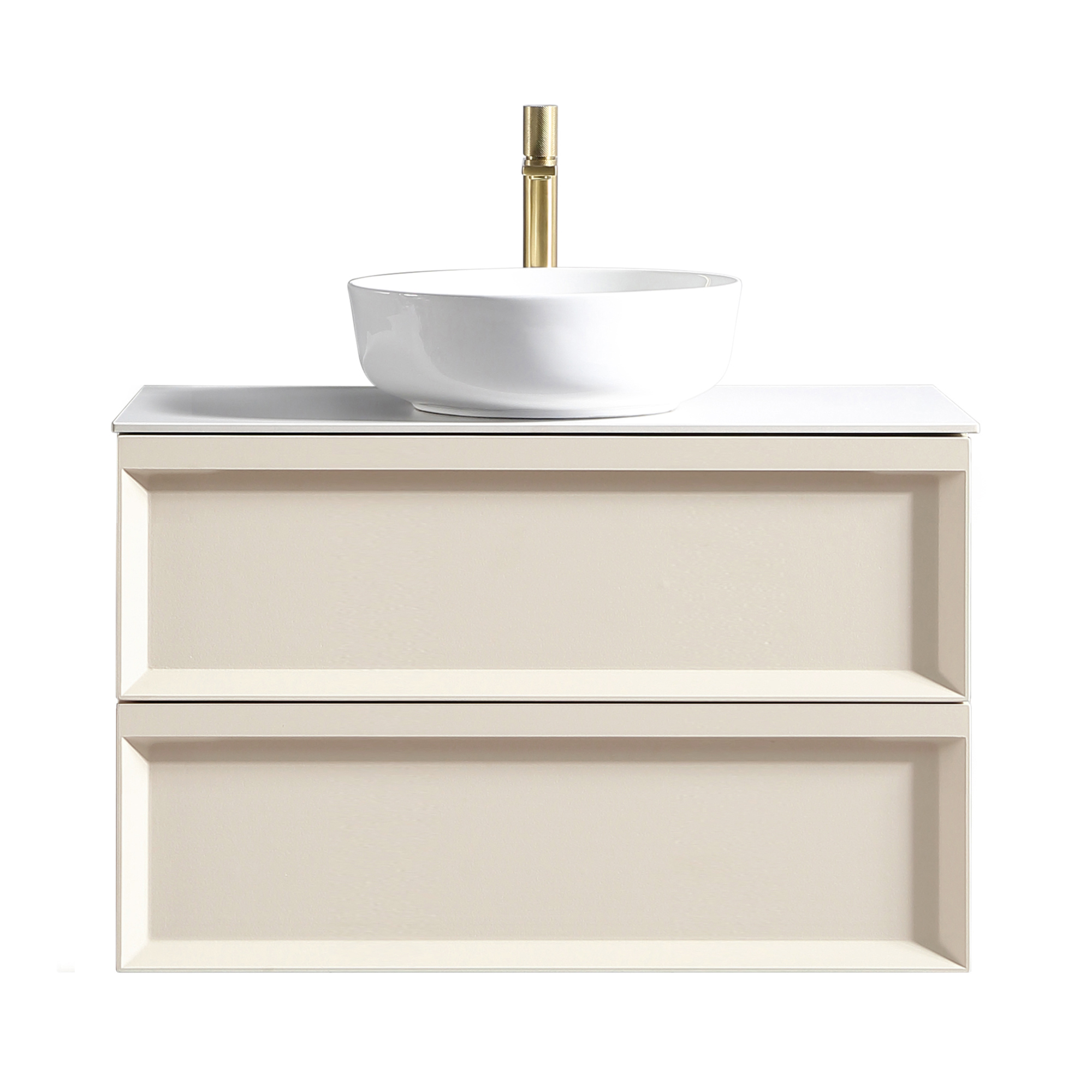 Aura 800mm Wall Mounted Vanity Unit & Sintered Stone Countertop