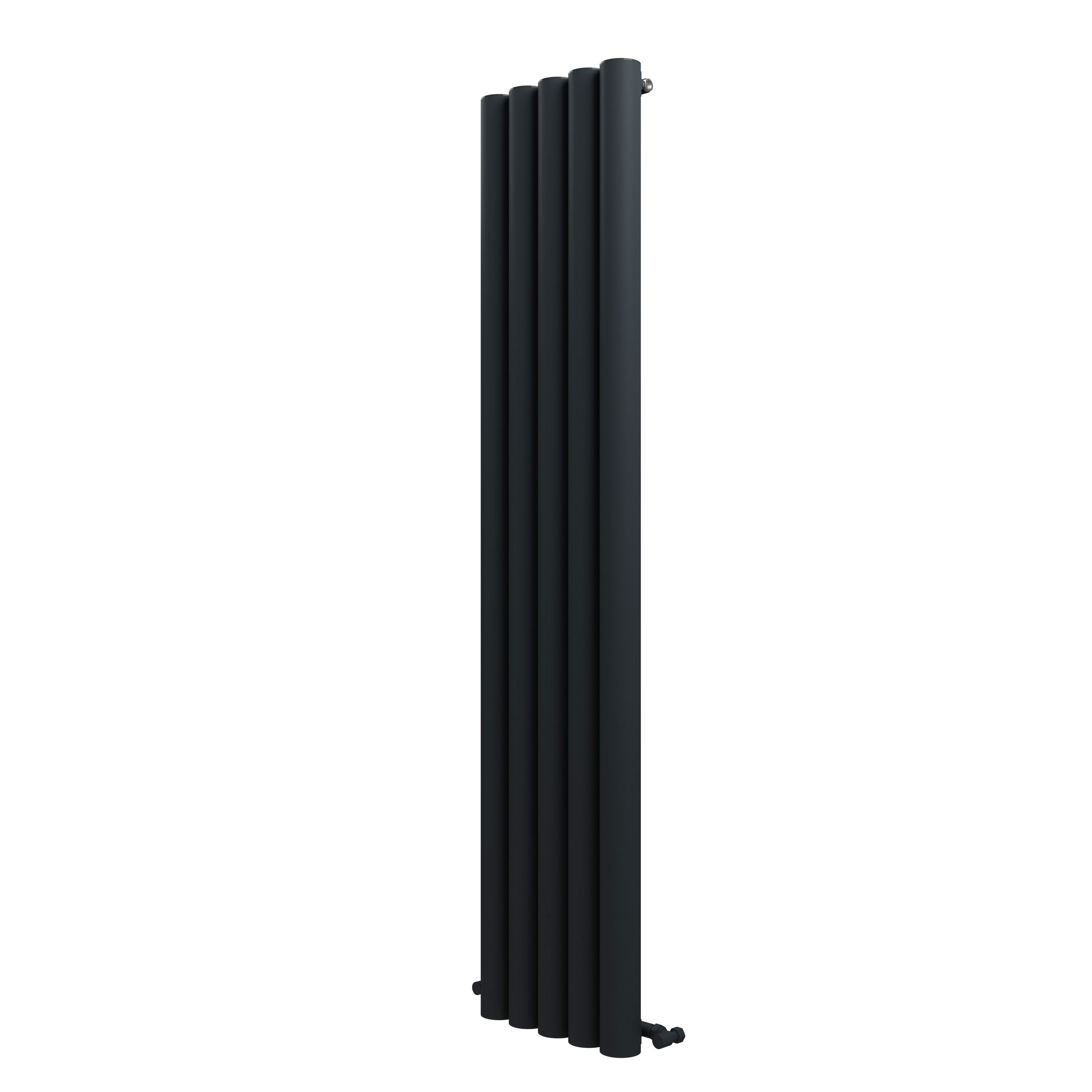 Carisa Otto Oval Single Panel Vertical Aluminium Radiator