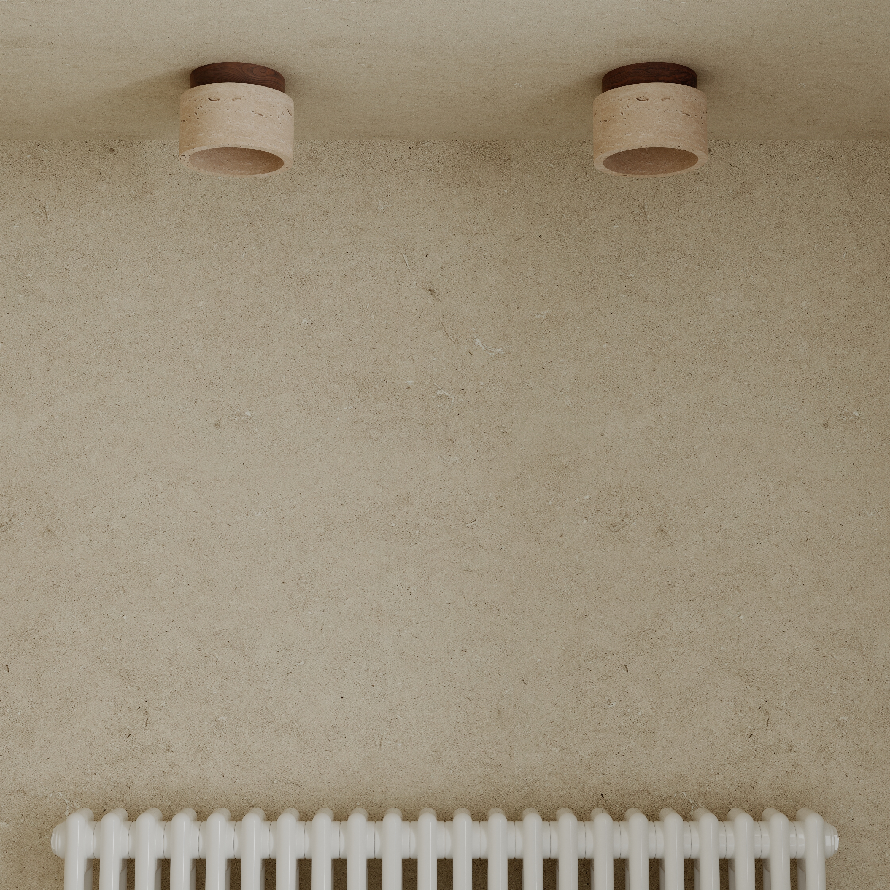 Drench Small Round Stone Ceiling Light