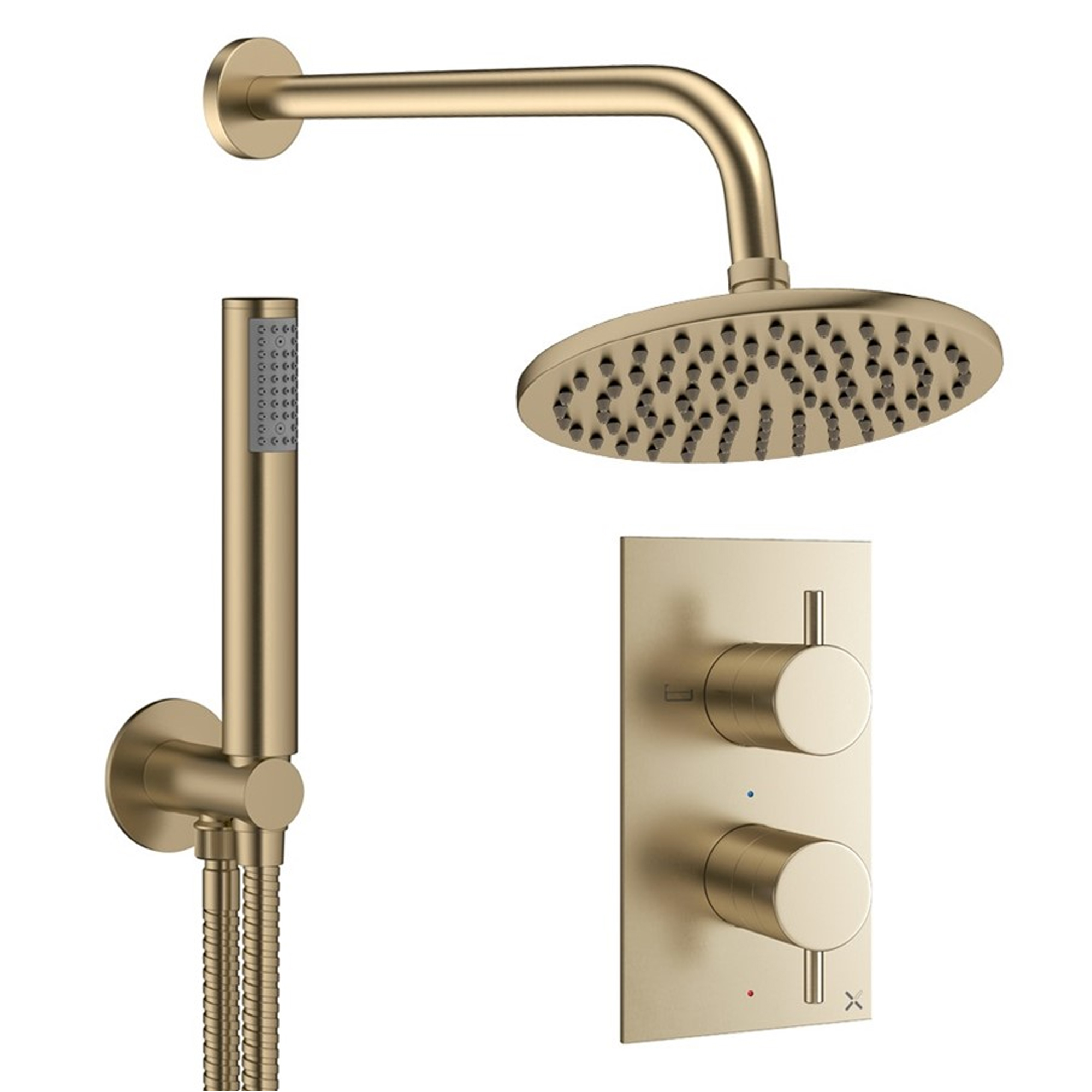 Crosswater MPRO 2 Outlet 2 Handle Shower Bundle