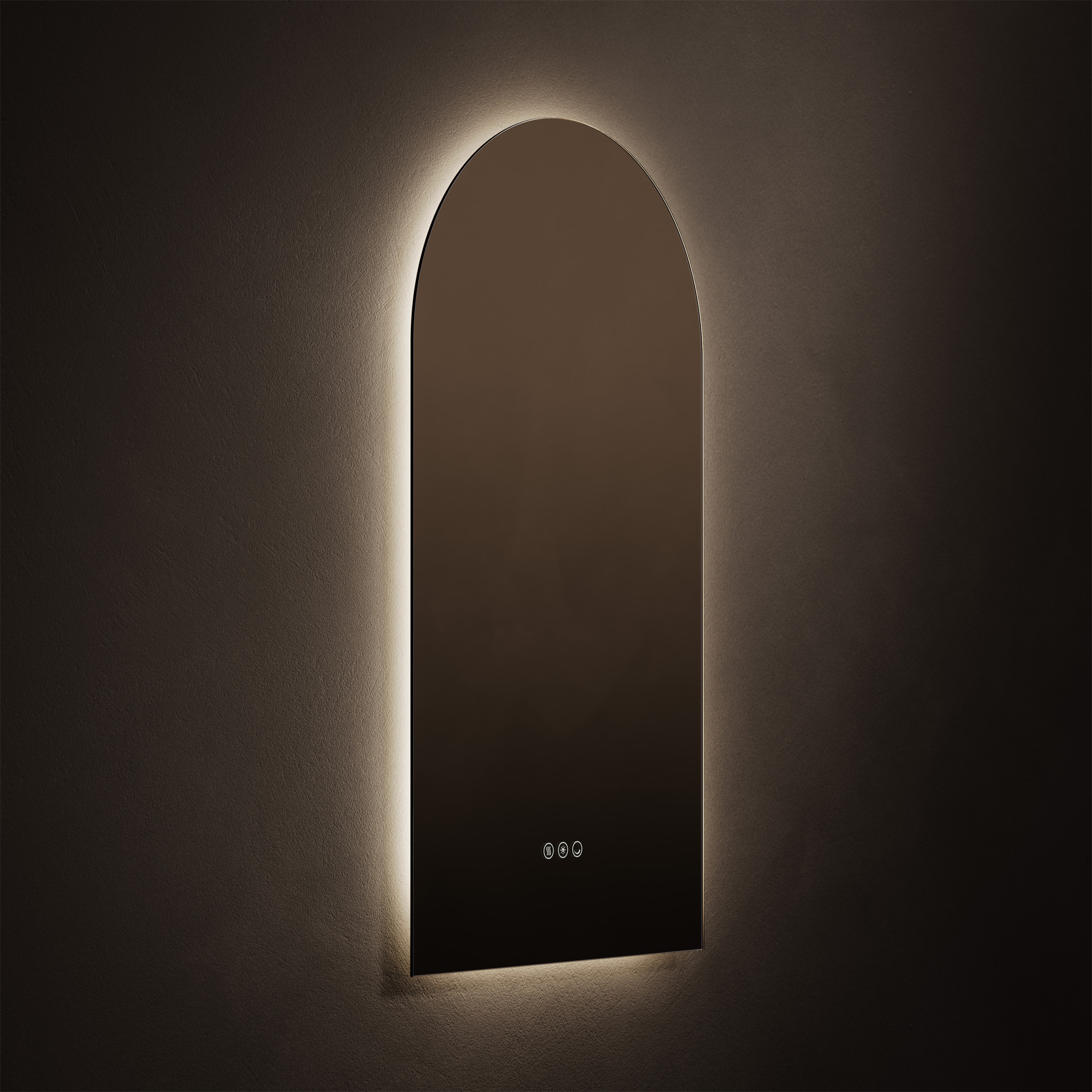 Origins Living Claris Arched LED Illuminated Mirror with Demister Pad & Colour Change Lights