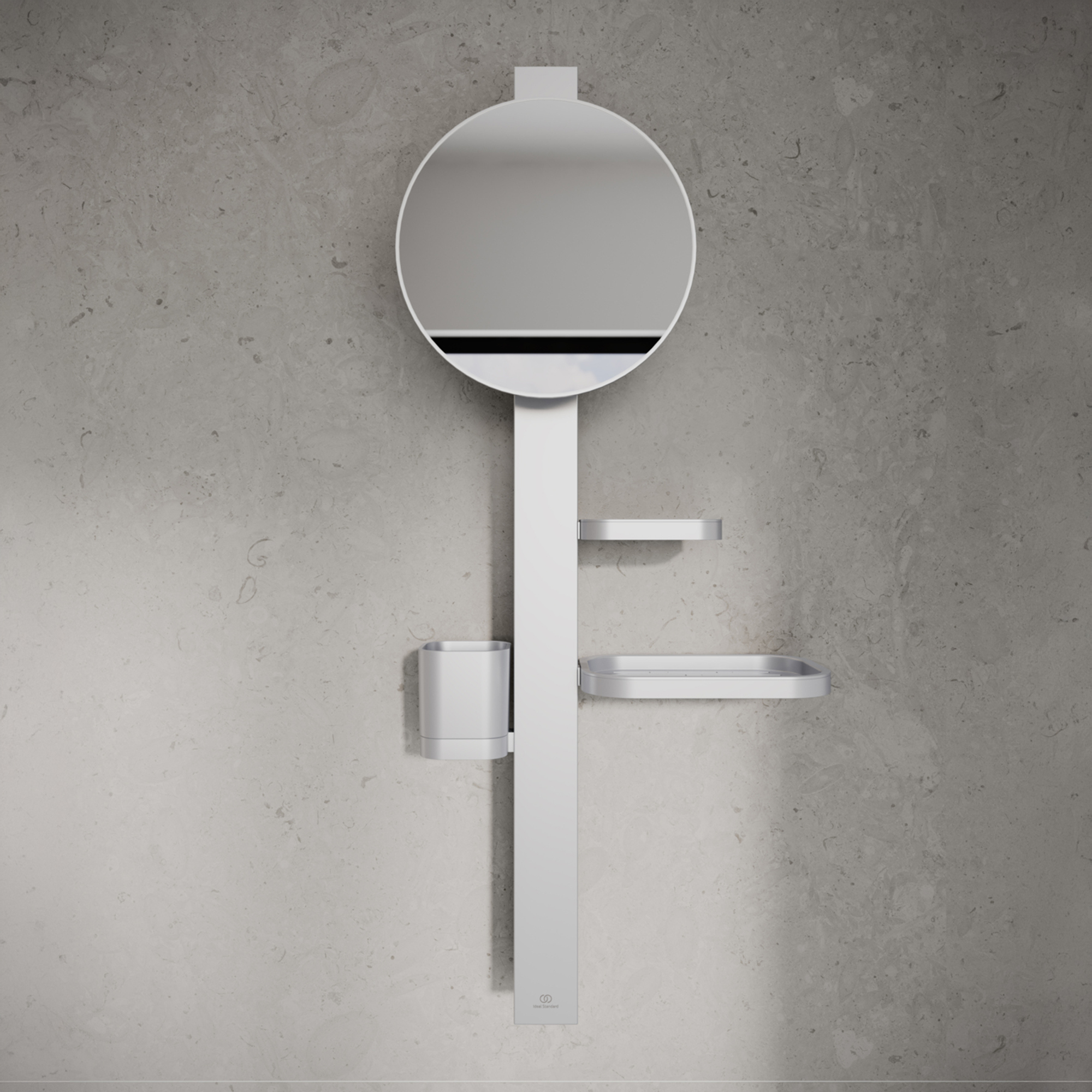 Ideal Standard Alu+ 200mm Magnifying Mirror & Beauty Bar