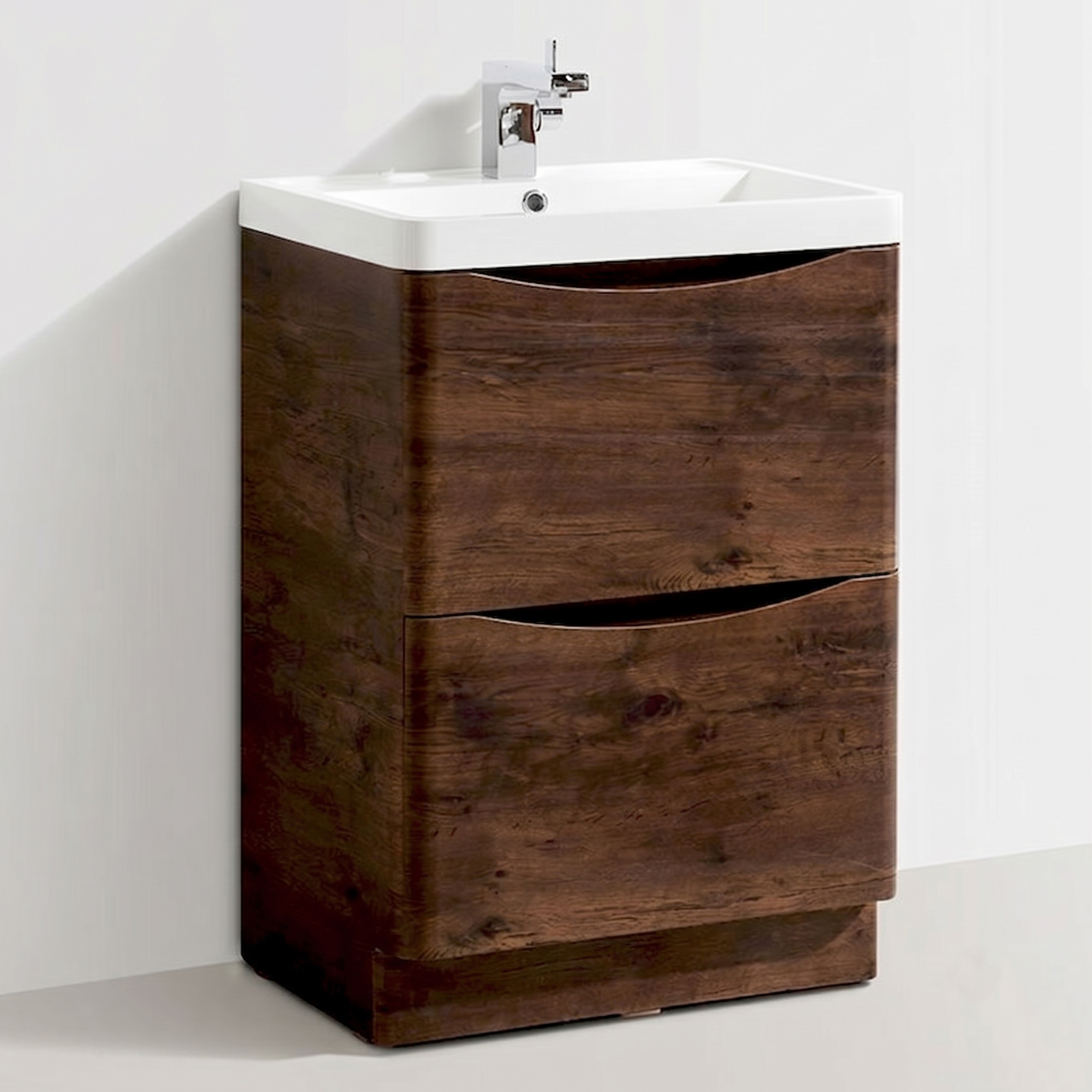 Harbour Clarity 600mm Floorstanding Chestnut Vanity Unit & Basin