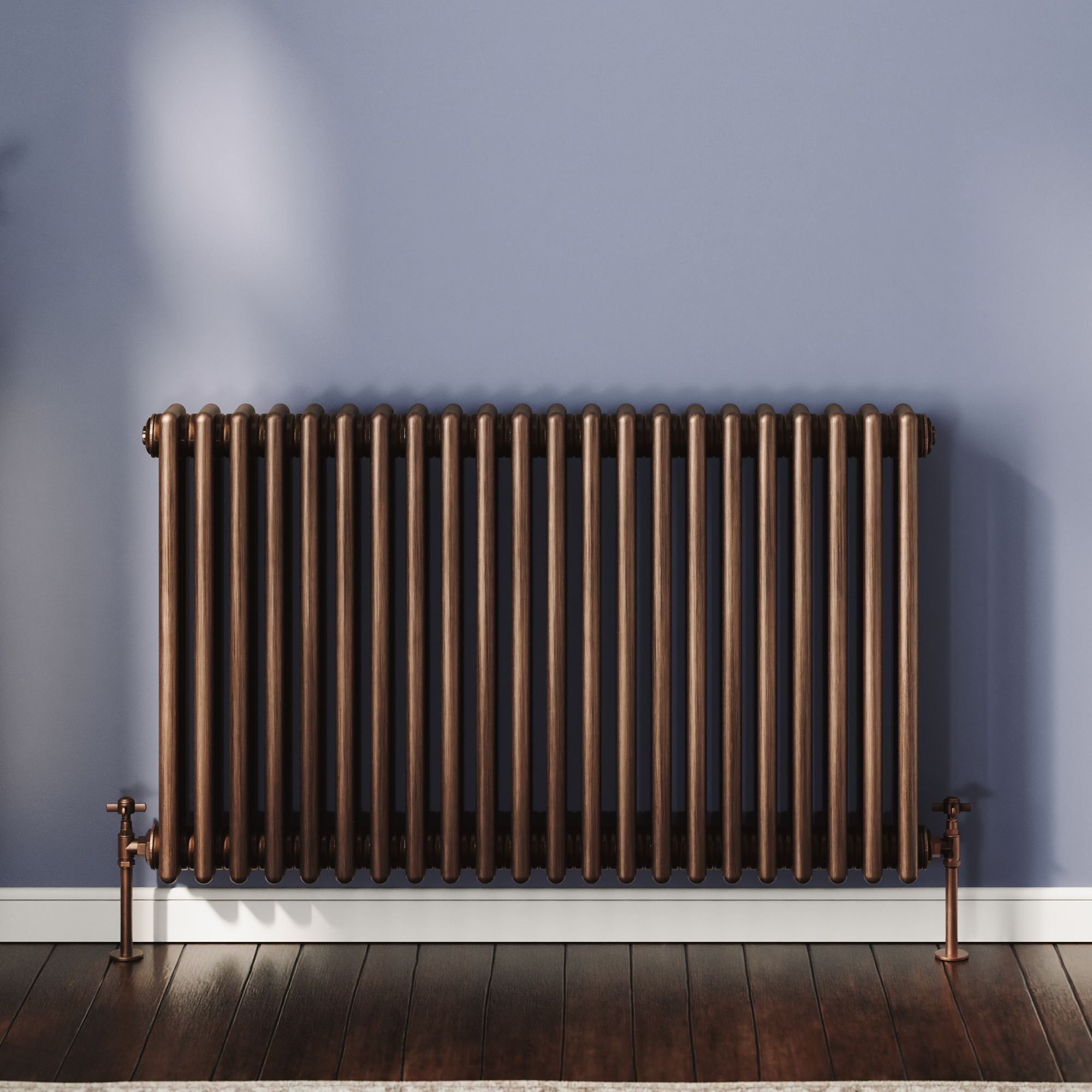 Toasty Ardleigh Antique Copper Horizontal 3 Column Radiator