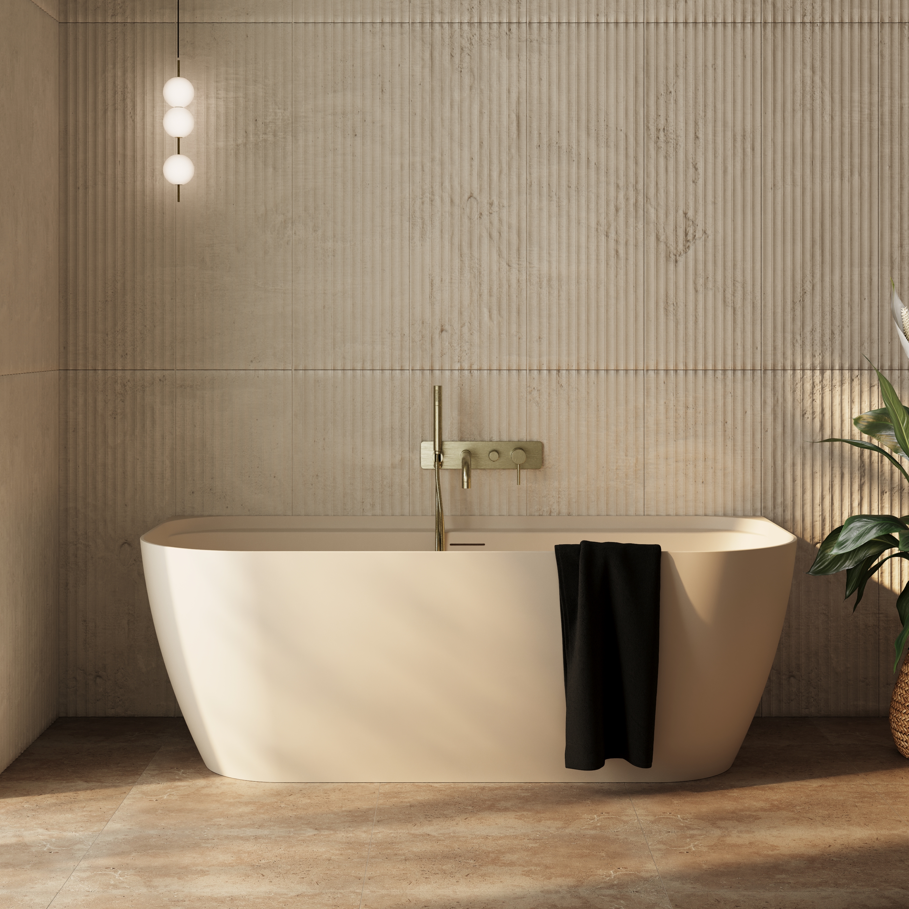 Dune Back To Wall Acrylic Bath - 1700 x 800mm