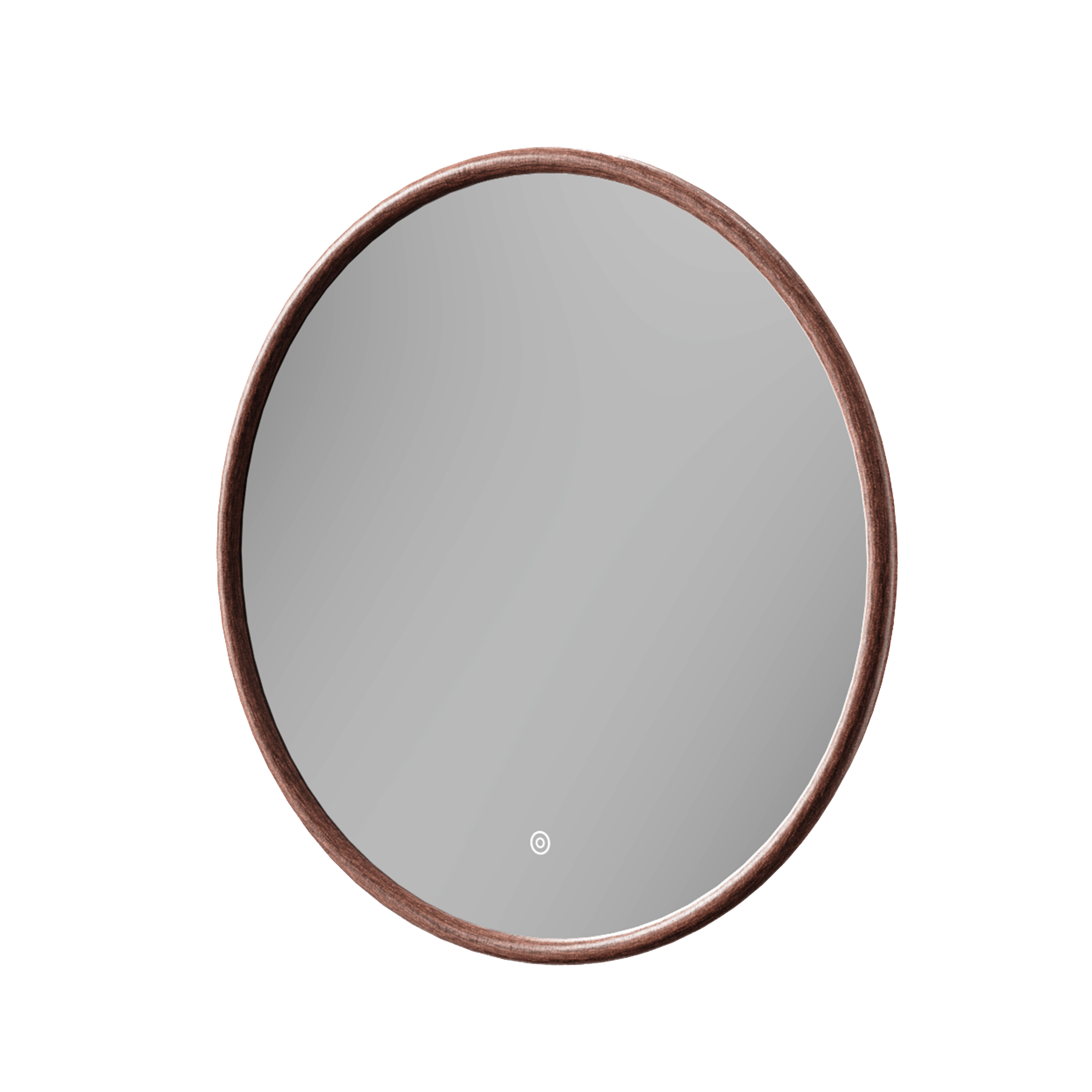 Drench Alfie LED Illuminated Wood Effect Framed Mirror with Demister Pad & Colour Change Lights - 600mm