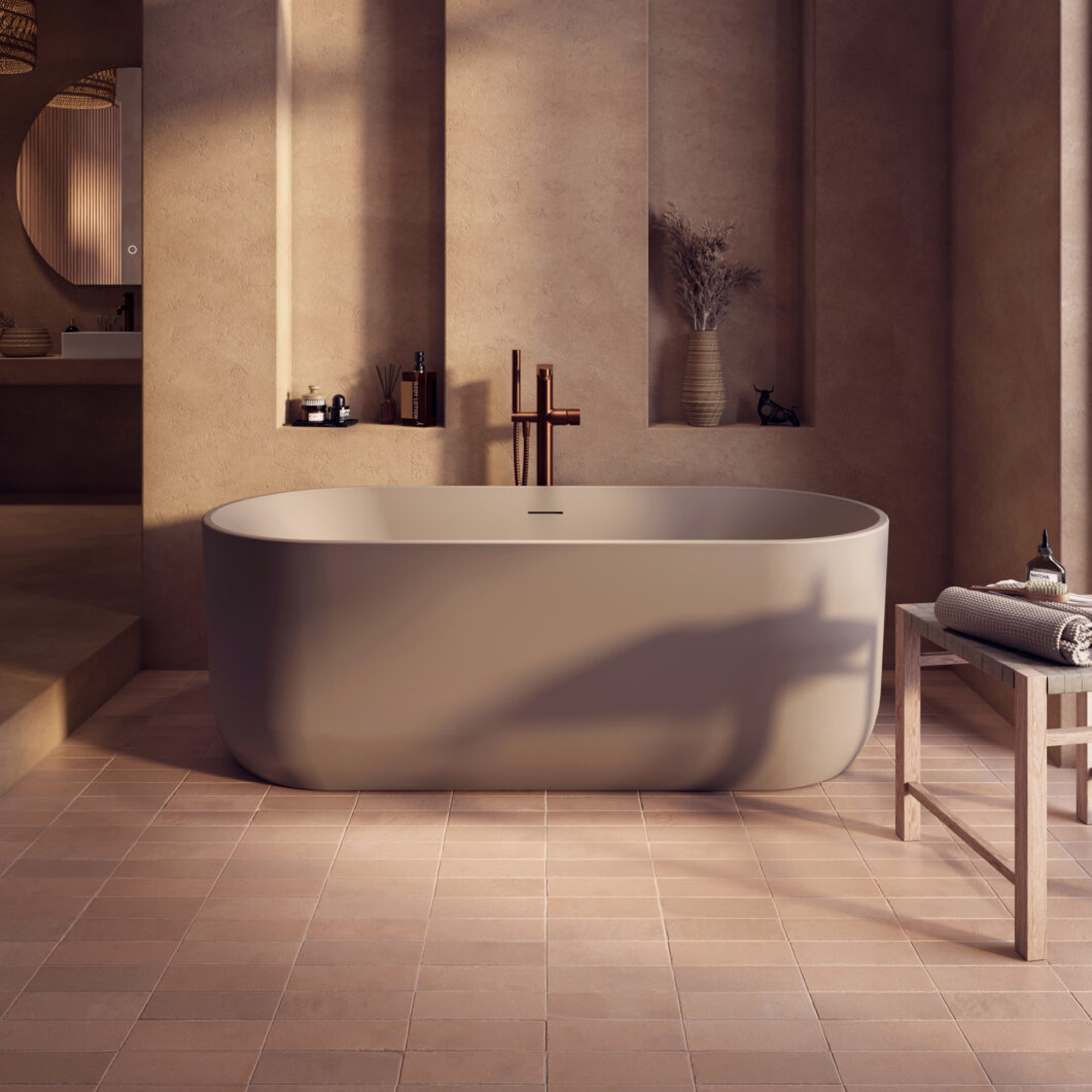 Dune Oval Freestanding Acrylic Bath 1700 - x 750mm