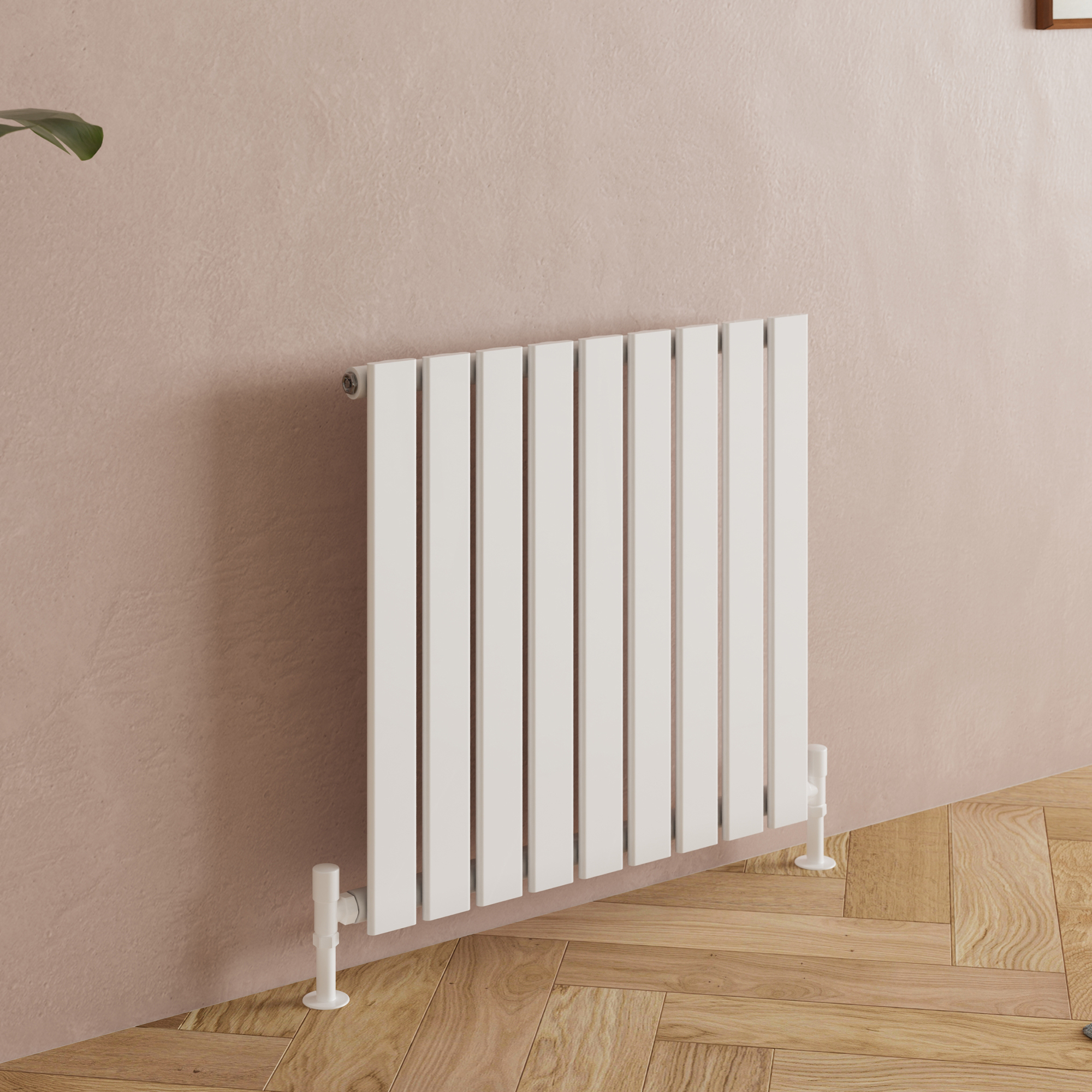 Toasty Radiance White Flat Panel Horizontal Radiator