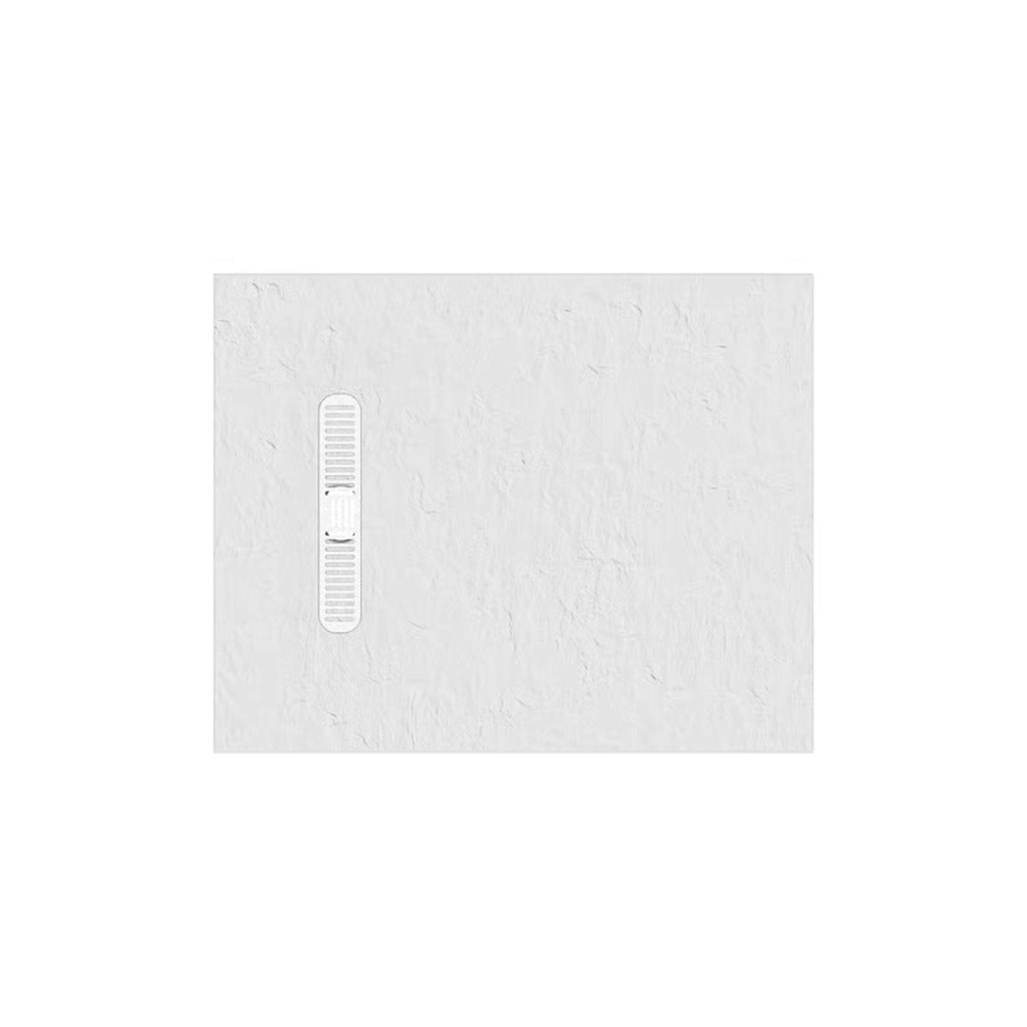 Crosswater Vito 25mm Dolomite Stone Resin Textured Rectangular Shower Tray with Linear Waste Cover
