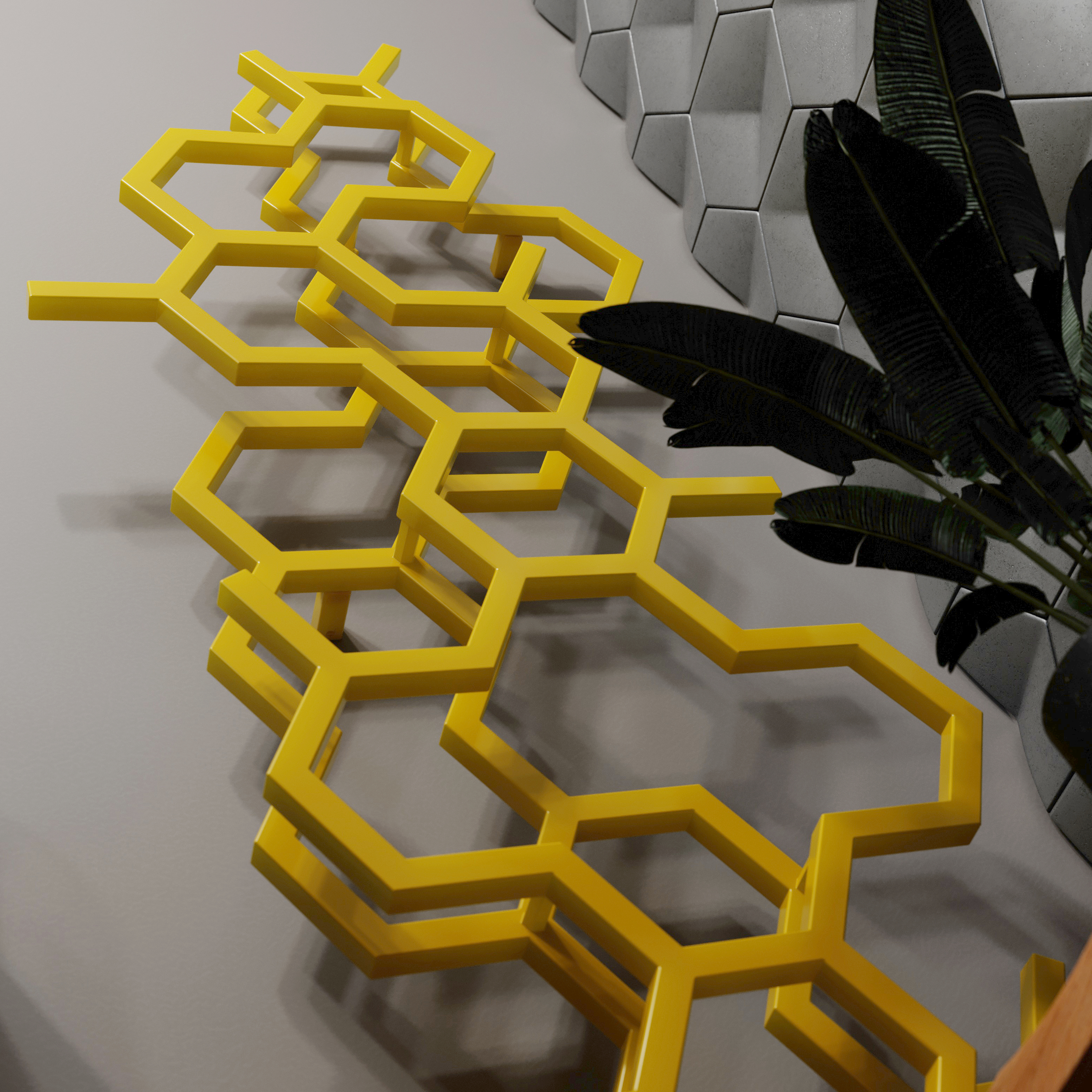 Terma Hex Steel Designer Vertical Radiator