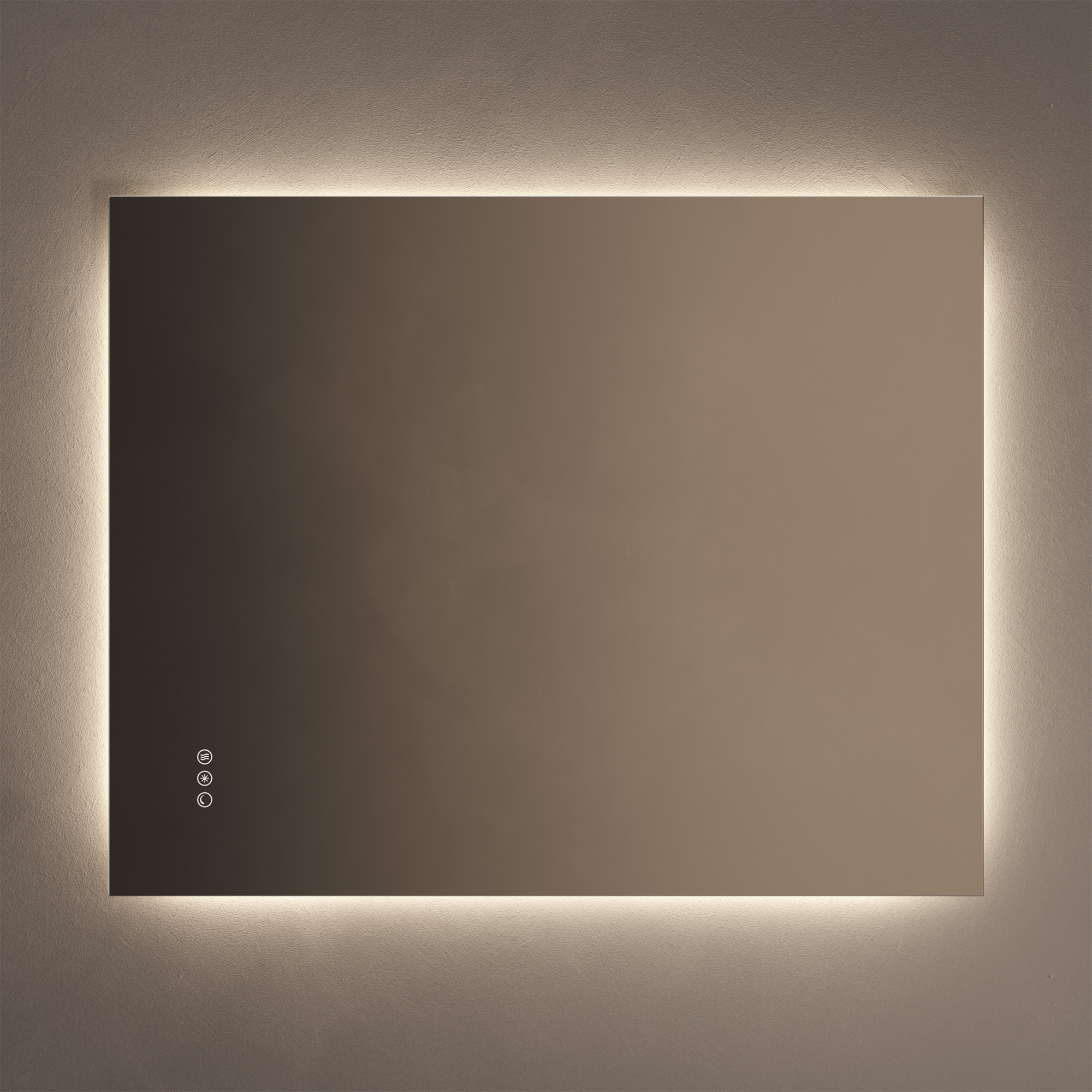 Origins Living Claris Rectangular LED Illuminated Mirror with Demister Pad & Colour Change Lights