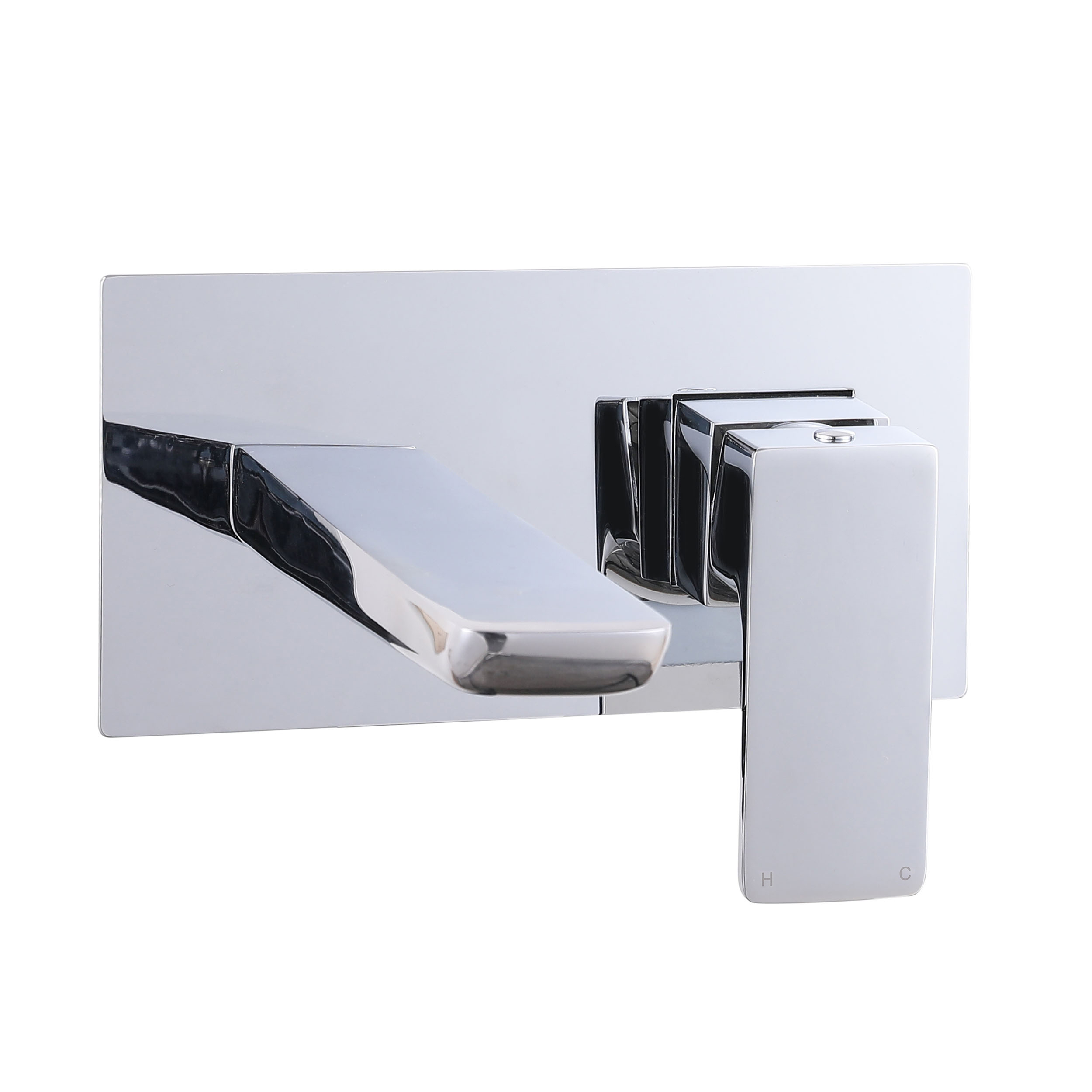 Harbour Status Wall Mounted Bath Mixer Tap - Chrome