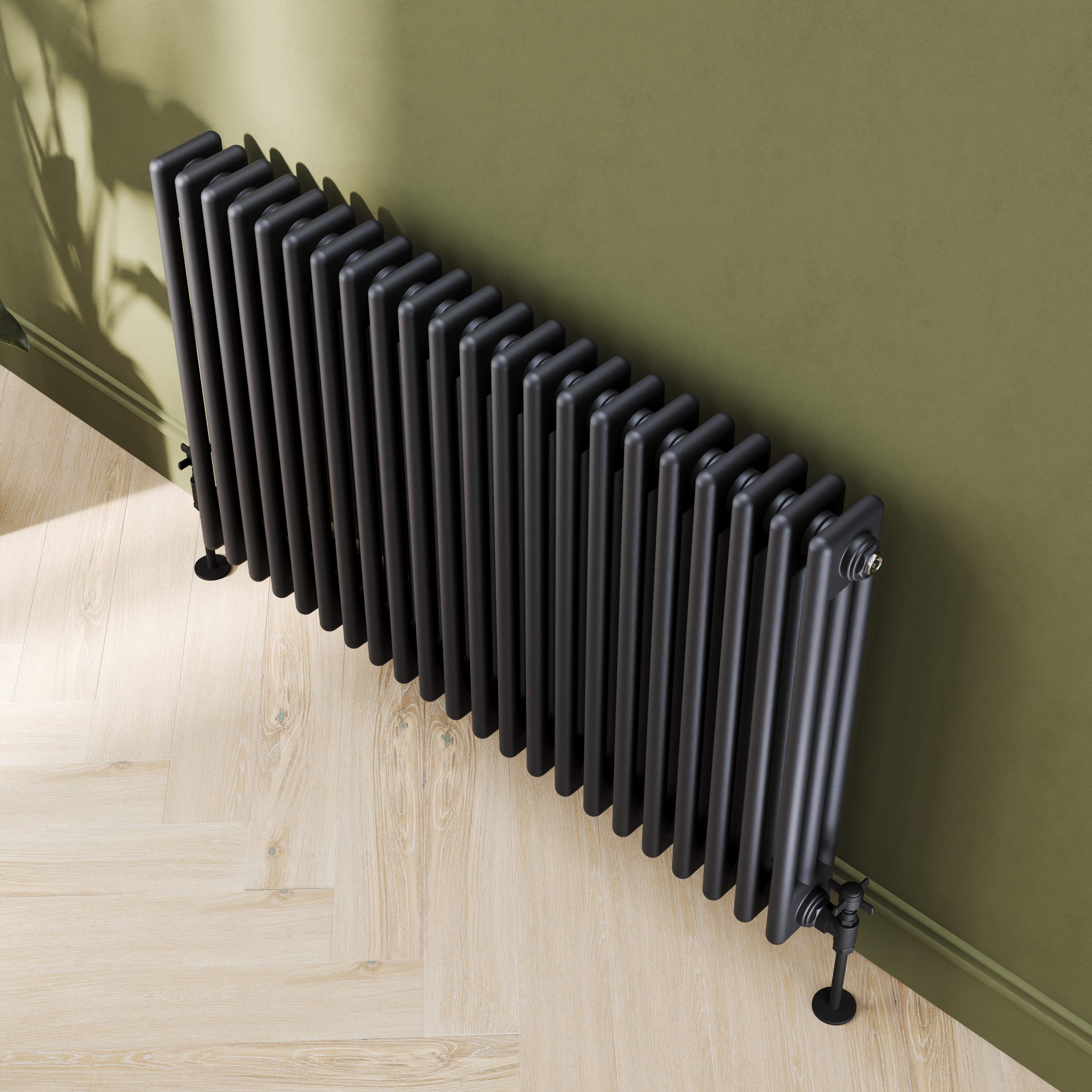 Toasty Ardleigh Matt Black Horizontal Column Radiator