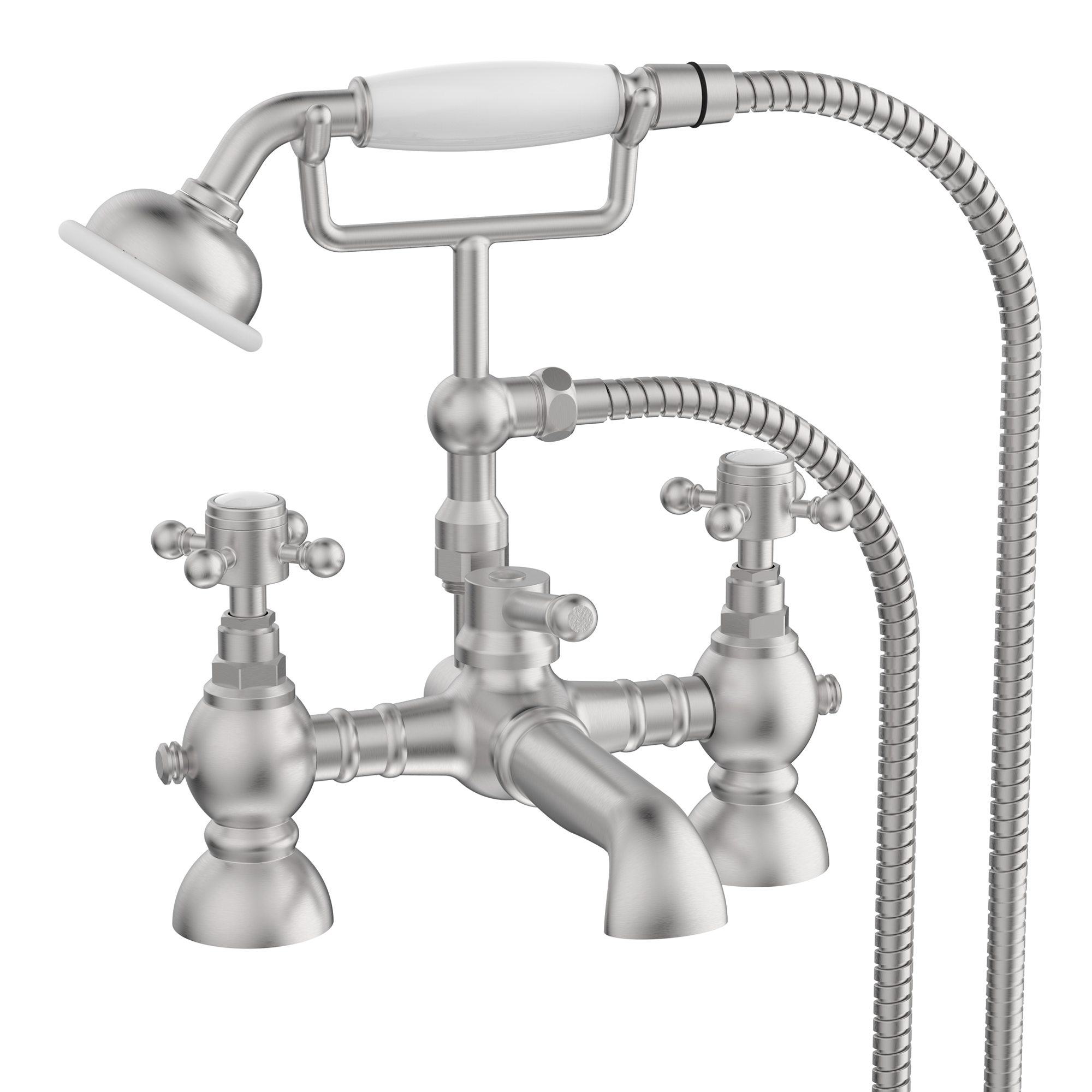 Butler & Rose Eliza Crosshead Deck Mounted Bath Shower Mixer Tap