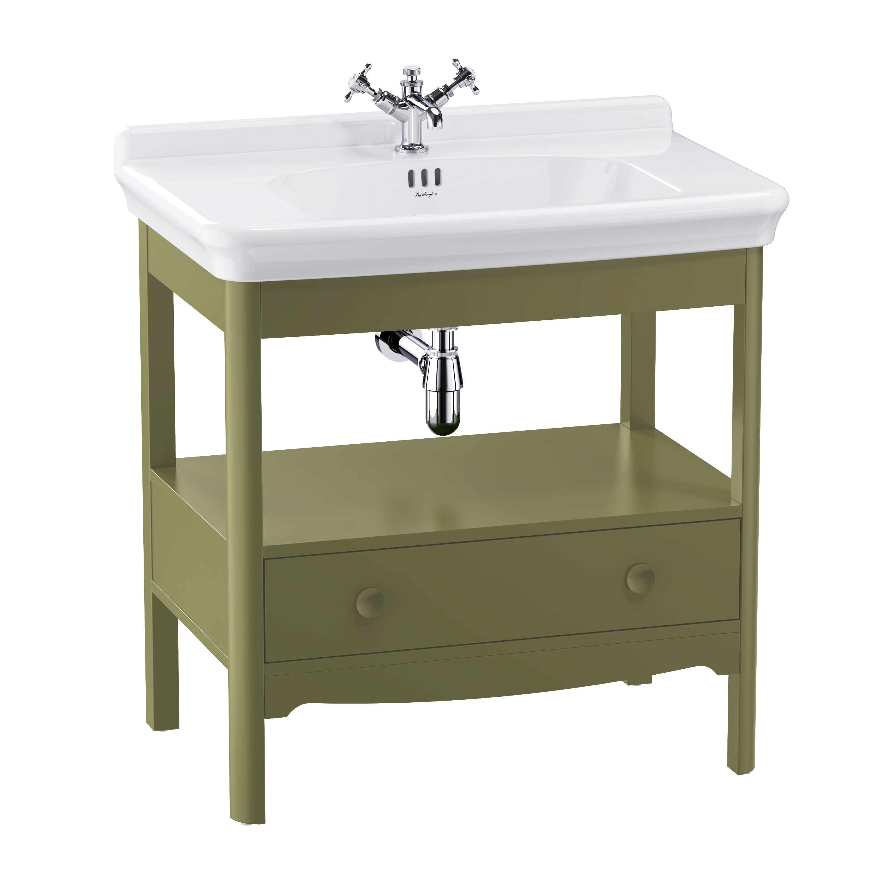 Burlington Guild 850mm Floorstanding Vanity Unit & Basin