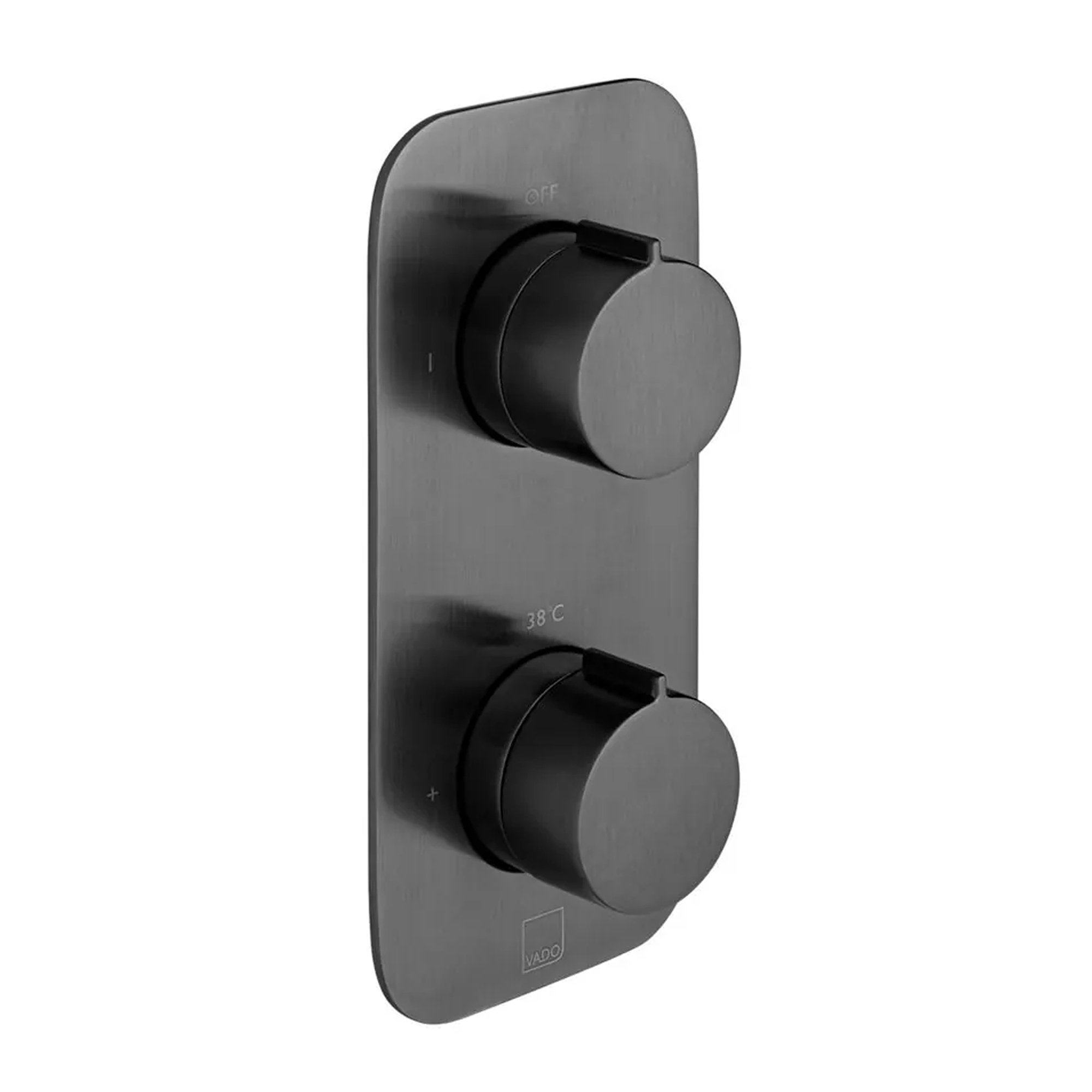 Vado Individual Tablet Altitude Vertical 1 Outlet 2 Handle Thermostatic Concealed Shower Valve
