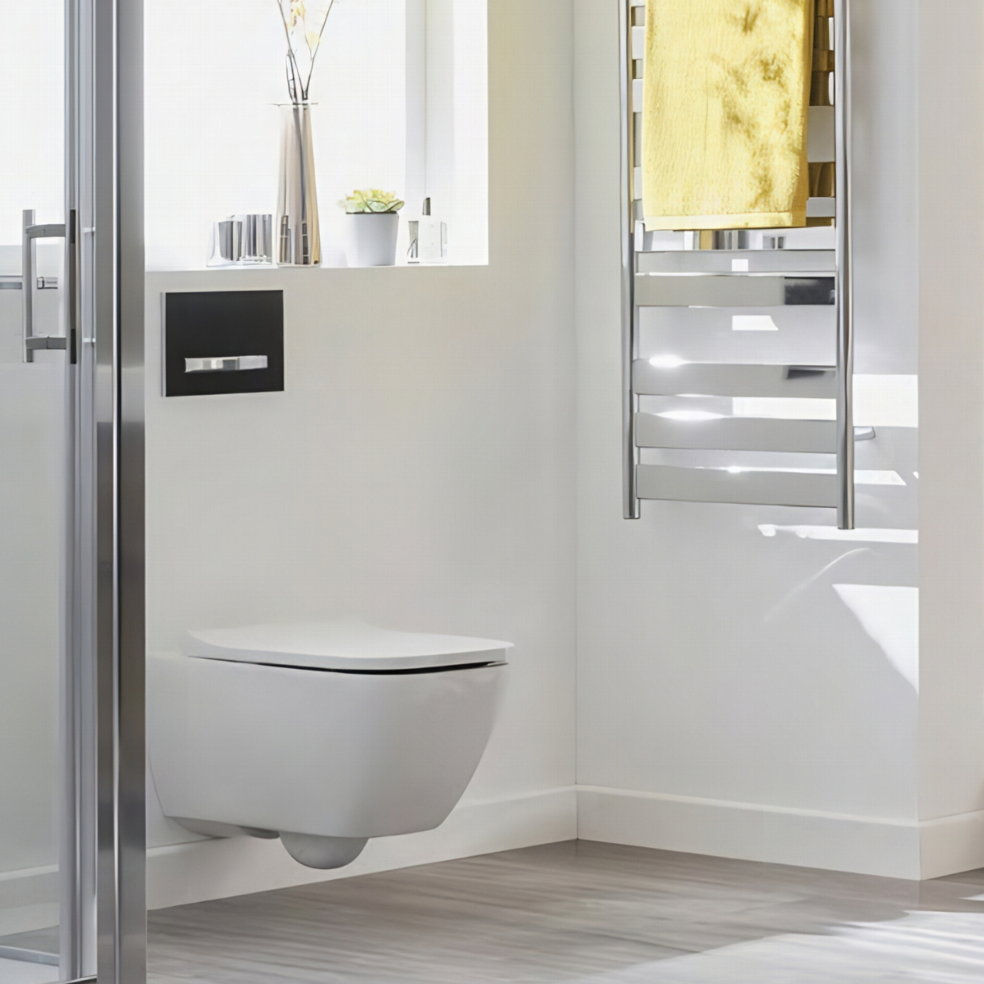 Geberit Smyle Rimless Wall Hung Pan & Soft Close Seat