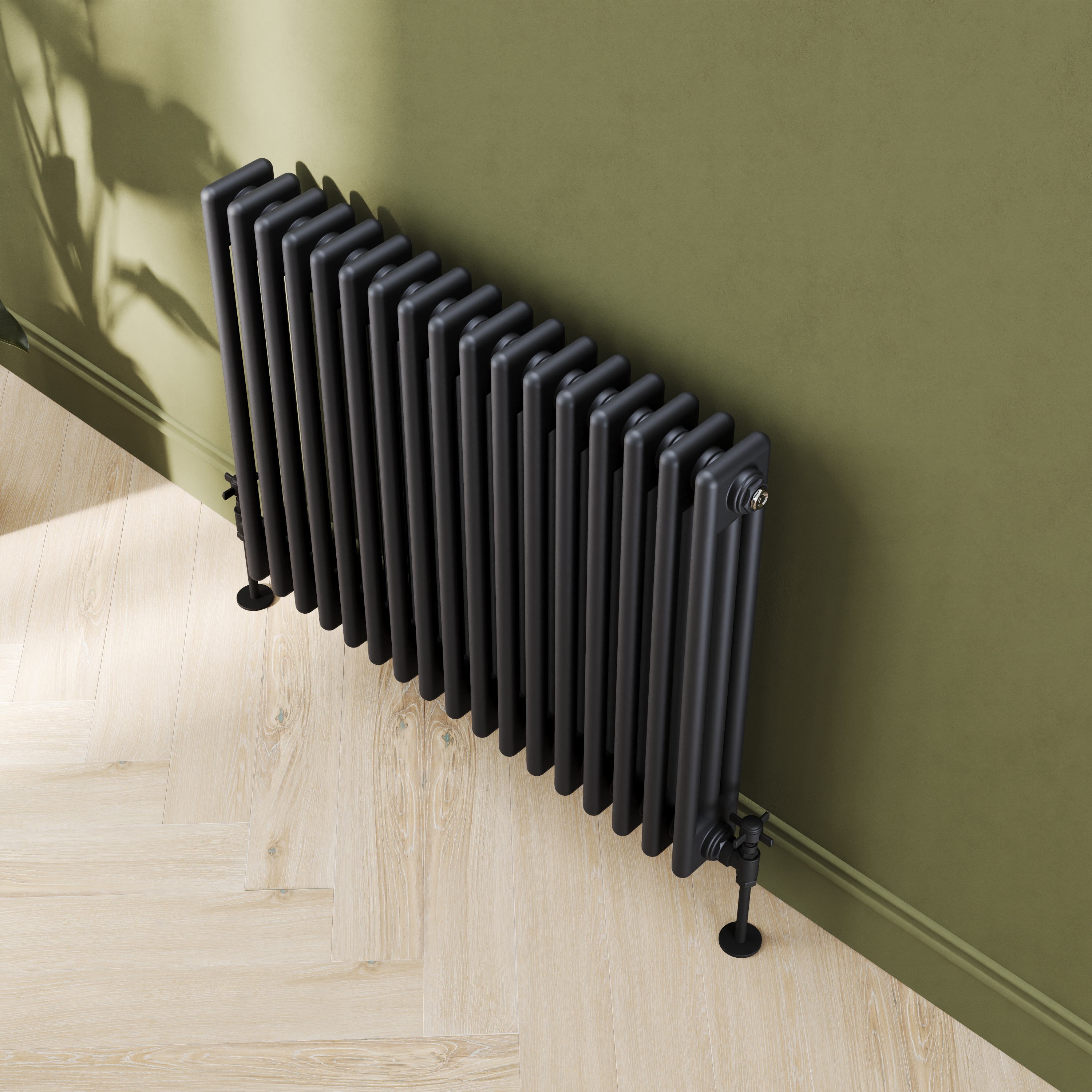 Toasty Ardleigh Matt Black Horizontal Column Radiator
